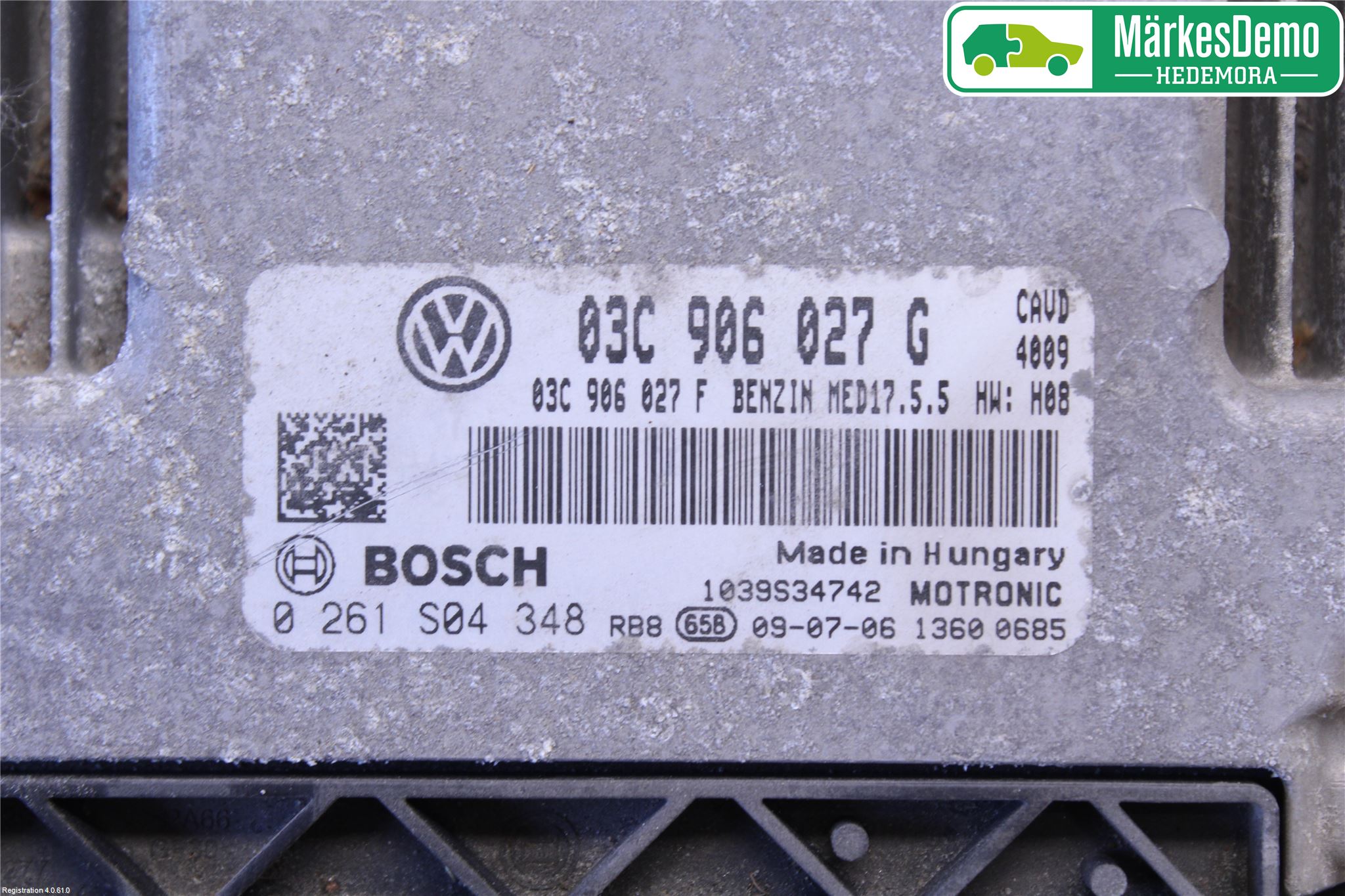 Volkswagen VW GOLF VI 09-13 Styreenhet Innsprøytning