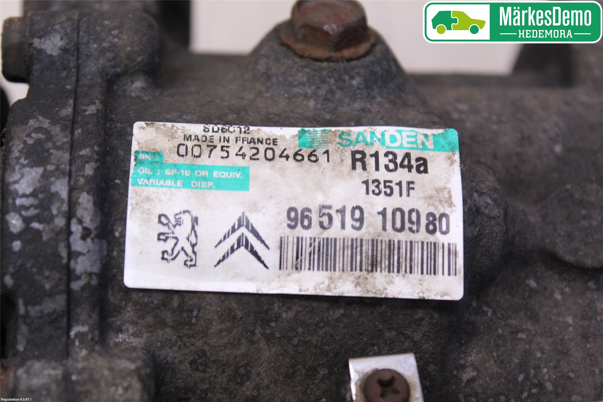 Peugeot 207 Varme Ac Kompressor