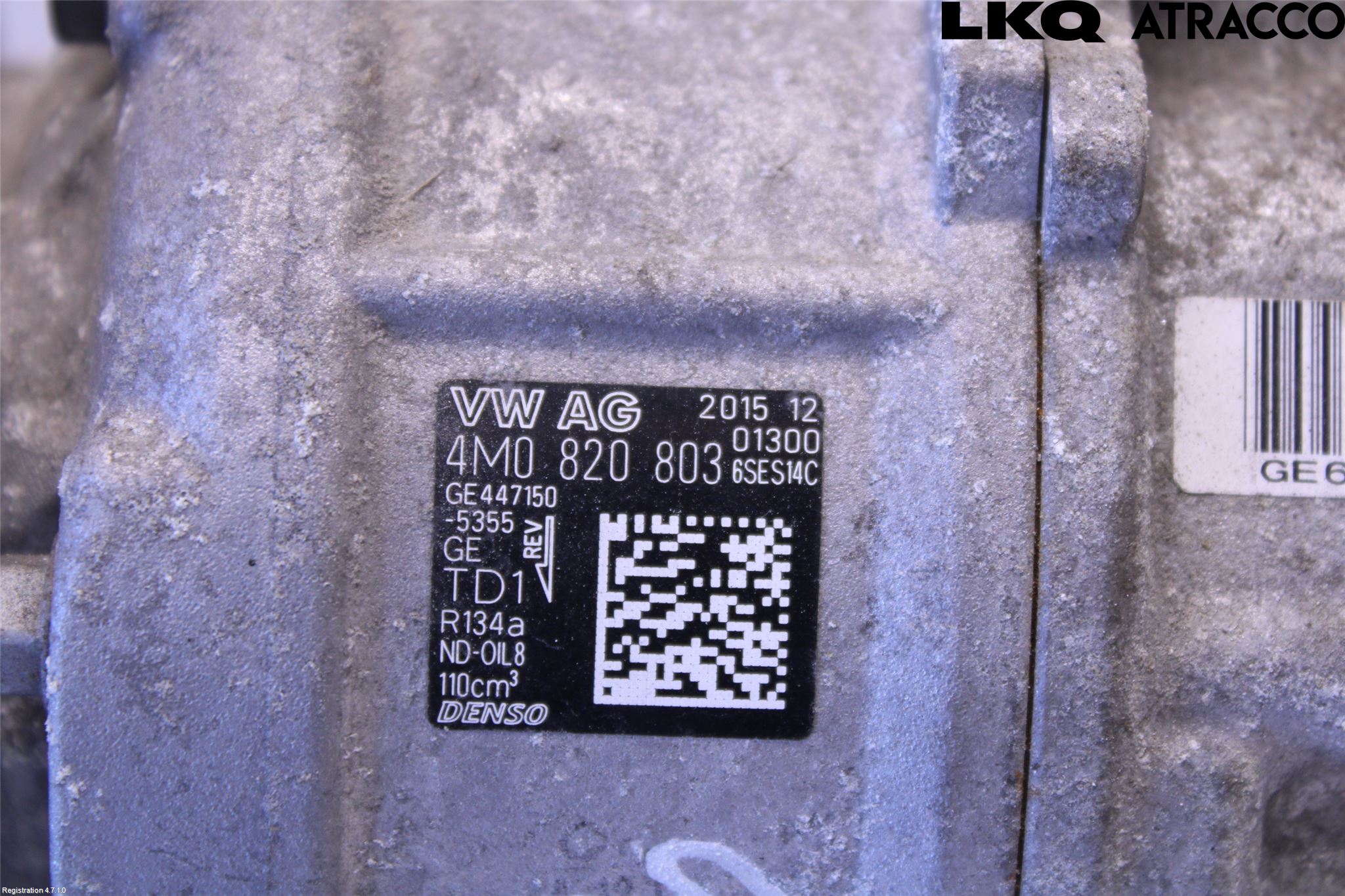 Audi A4/S4 B9 16-19 Varme Ac Kompressor