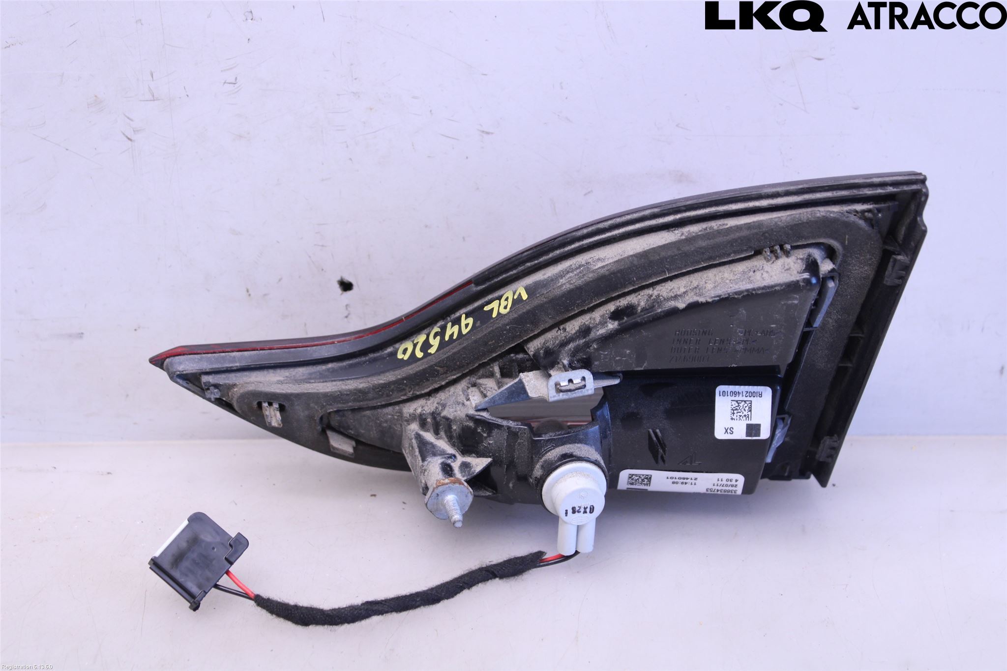 Opel ZAFIRA C 12-19 Baklykt Venstre  På Luke(Indre