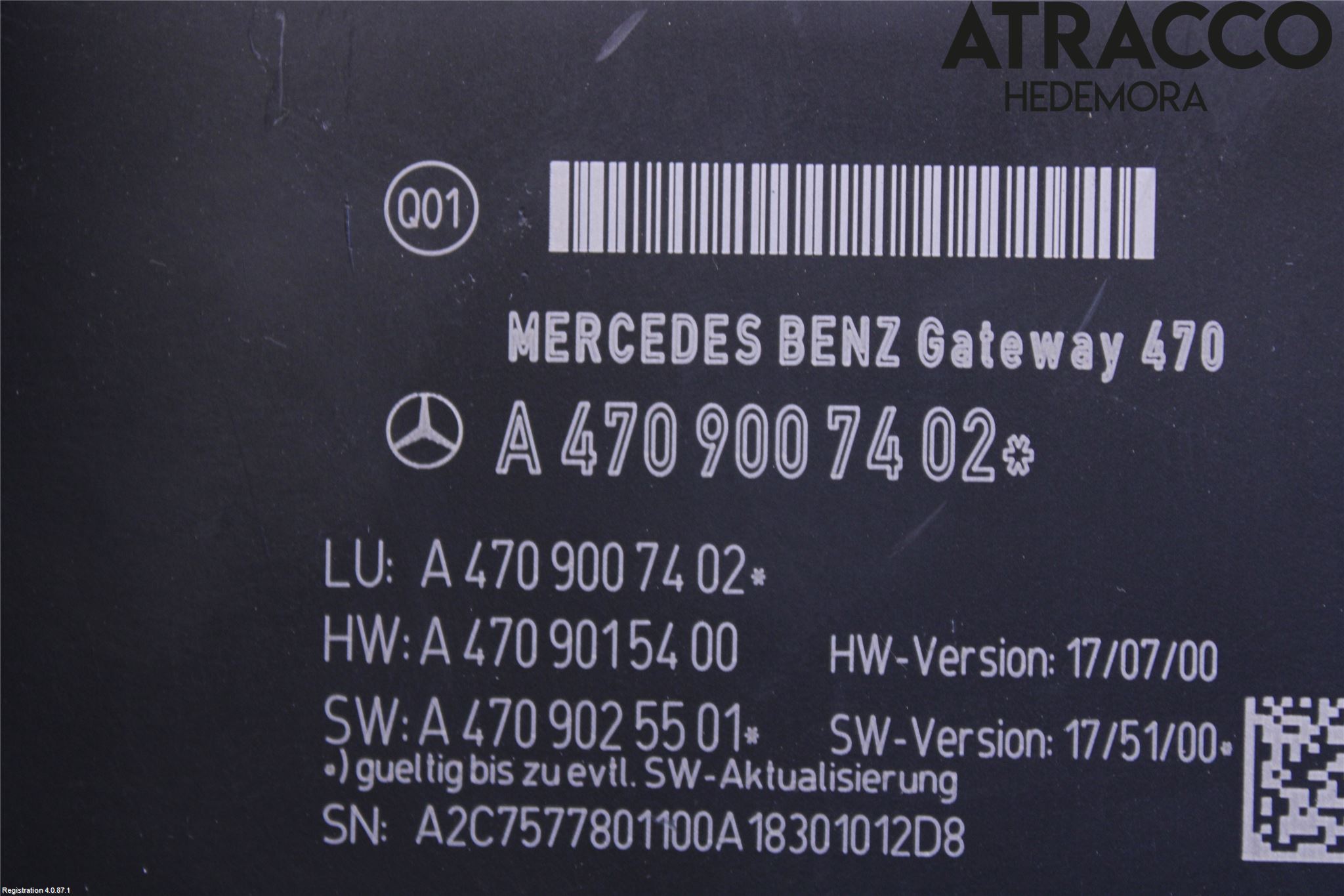 Mercedes-Benz MB X-KLASS (BR 470) 18-20 Styreenhet Øvrig