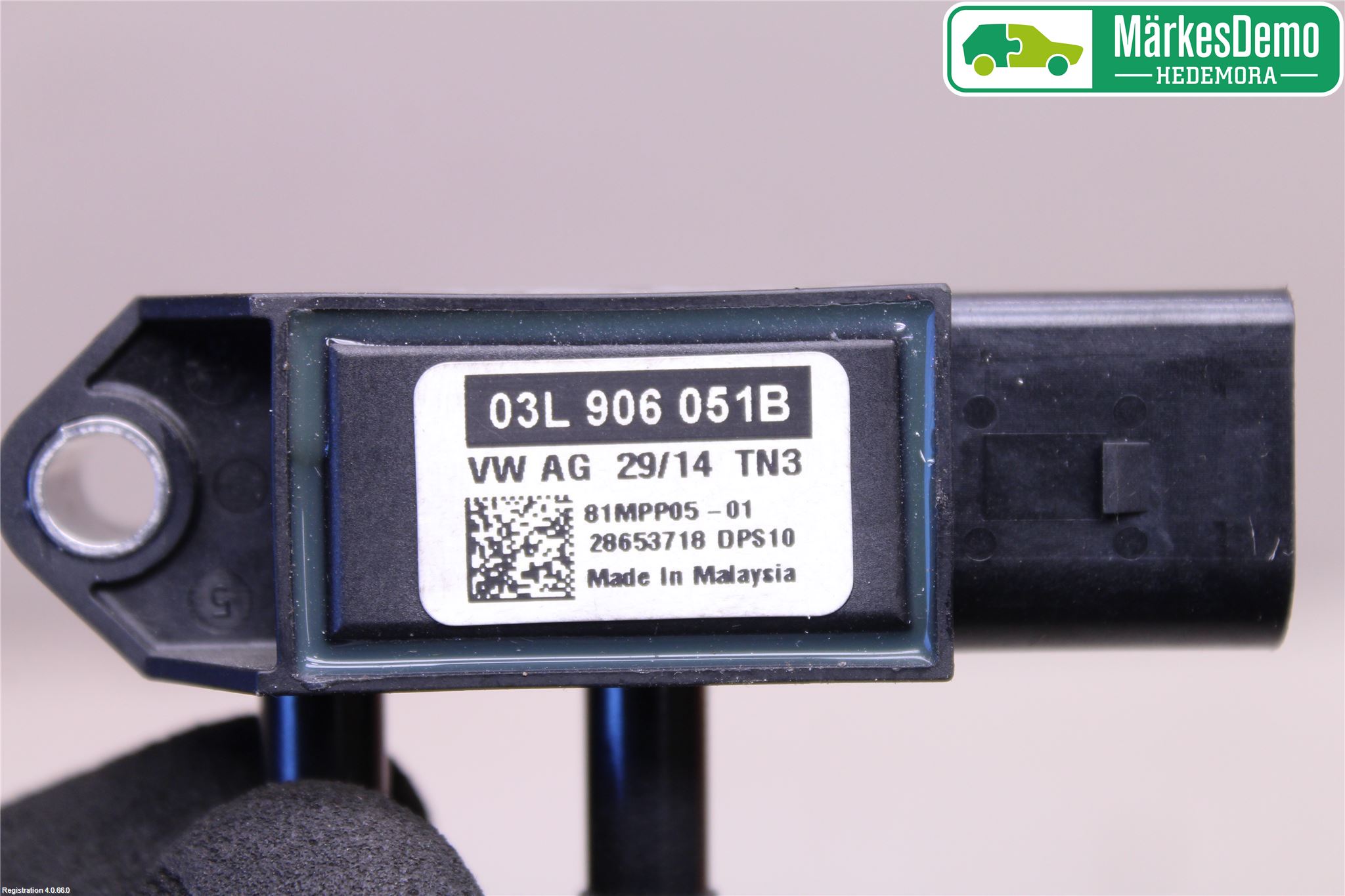 Volkswagen VW GOLF / E-GOLF VII 13-20 Sensor Temp-Trykk Avgass