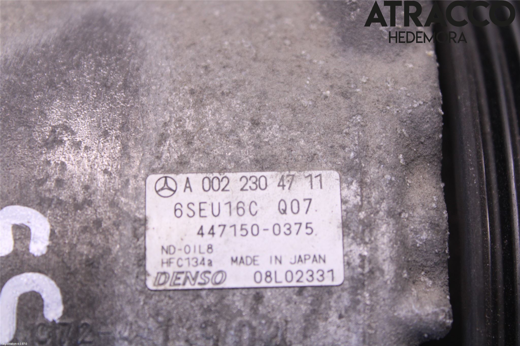 Mercedes-Benz MB B-KLASS (W245) 05-12 Varme Ac Kompressor