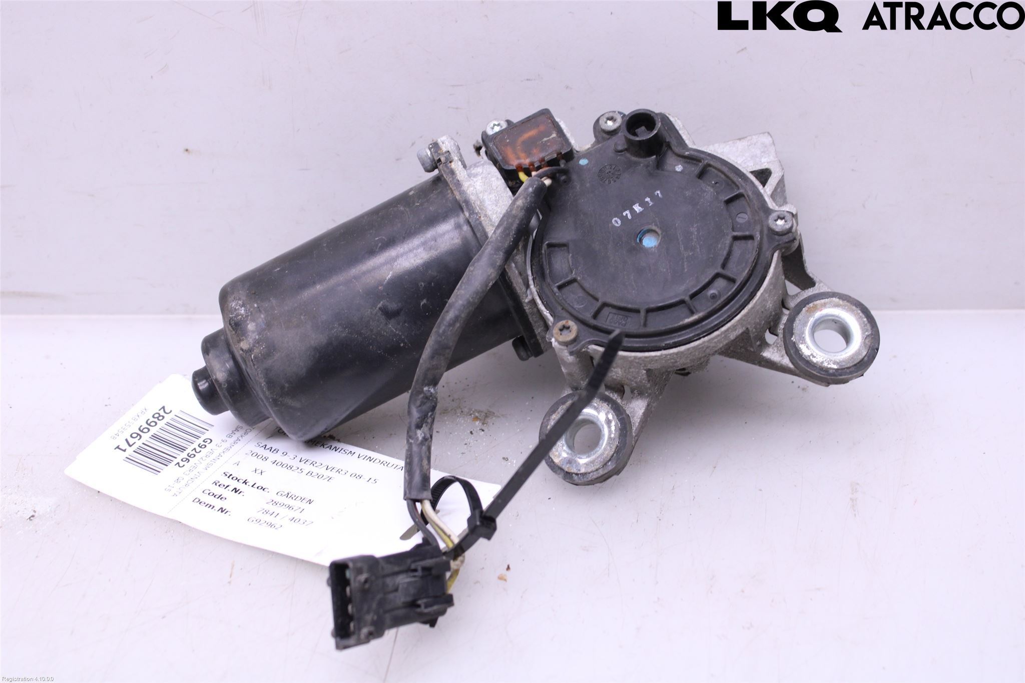 Saab 9-3 VER2/VER3 08-15 Viskermotor Frontrute