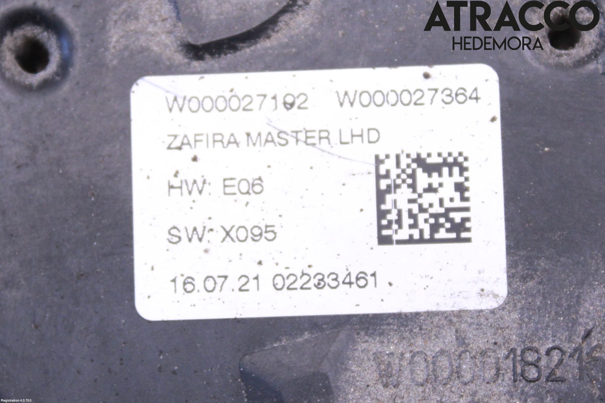 Opel ZAFIRA C 12-19 Viskermotor Frontrute