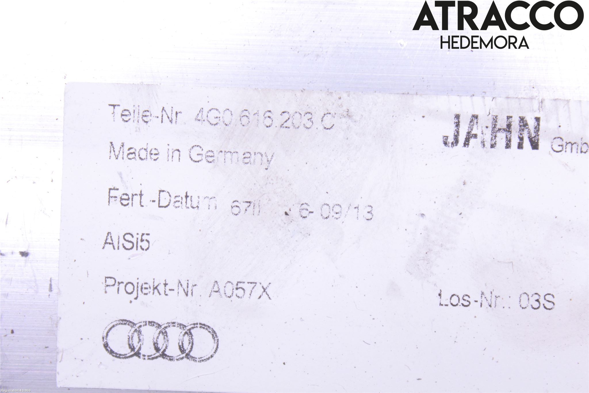 Audi A6 ALLROAD 12-18 Nivå/Lufrfrändring Trycktank