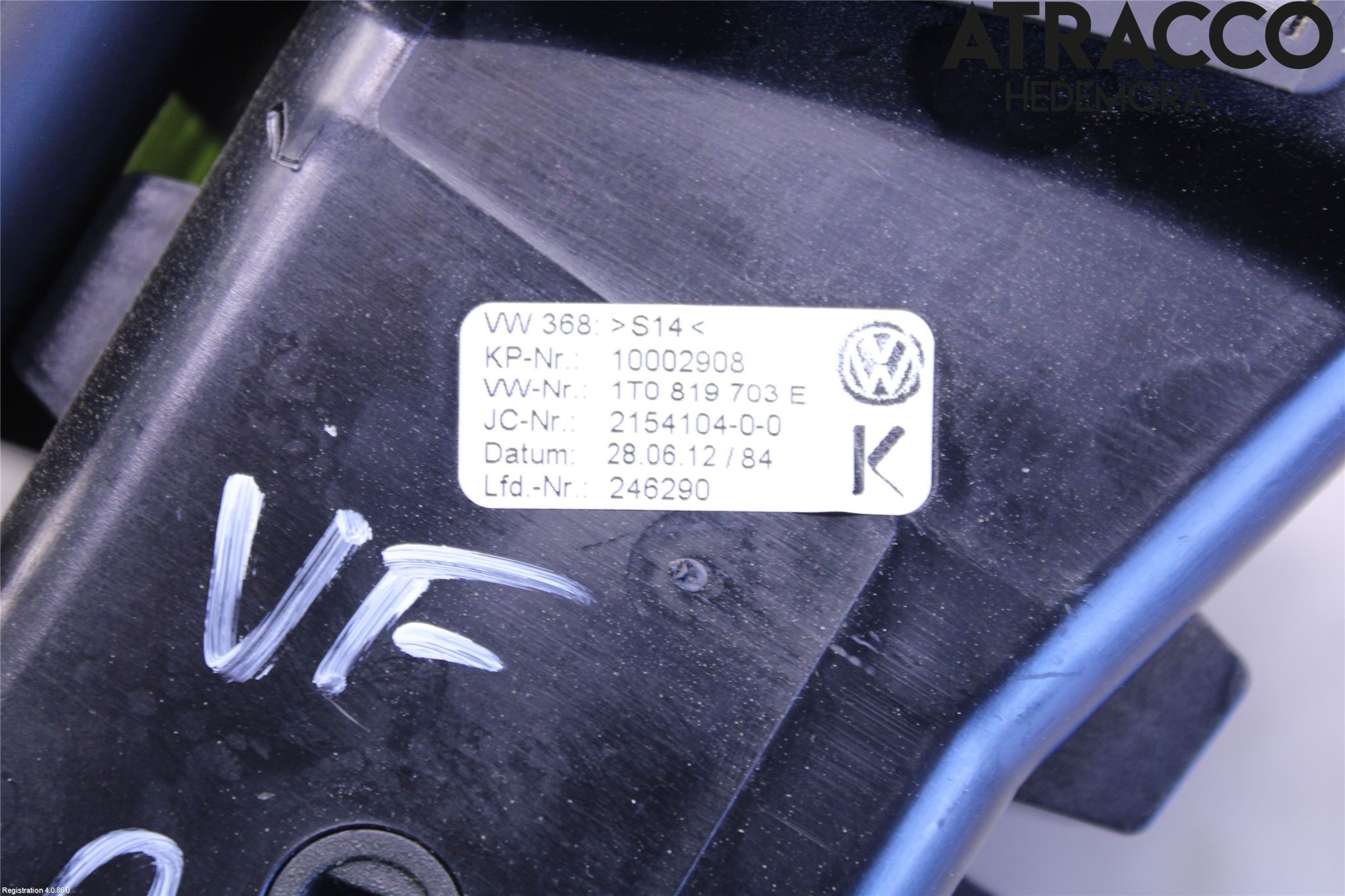 Volkswagen VW TOURAN 10-15 Dashbord Kanal - Dyse