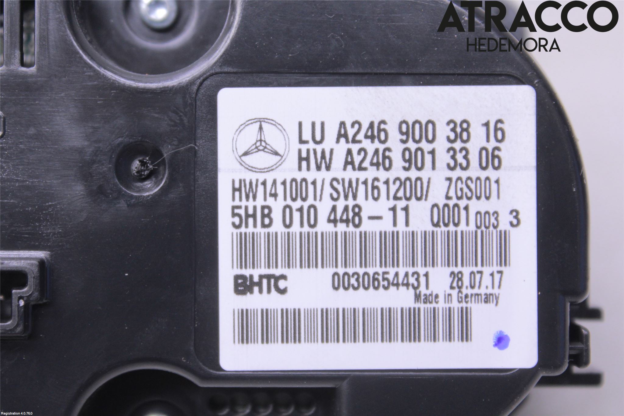 Mercedes-Benz MB CLA-KLASS (C117/X117) 13-19 Varme Ac Betjening-Display