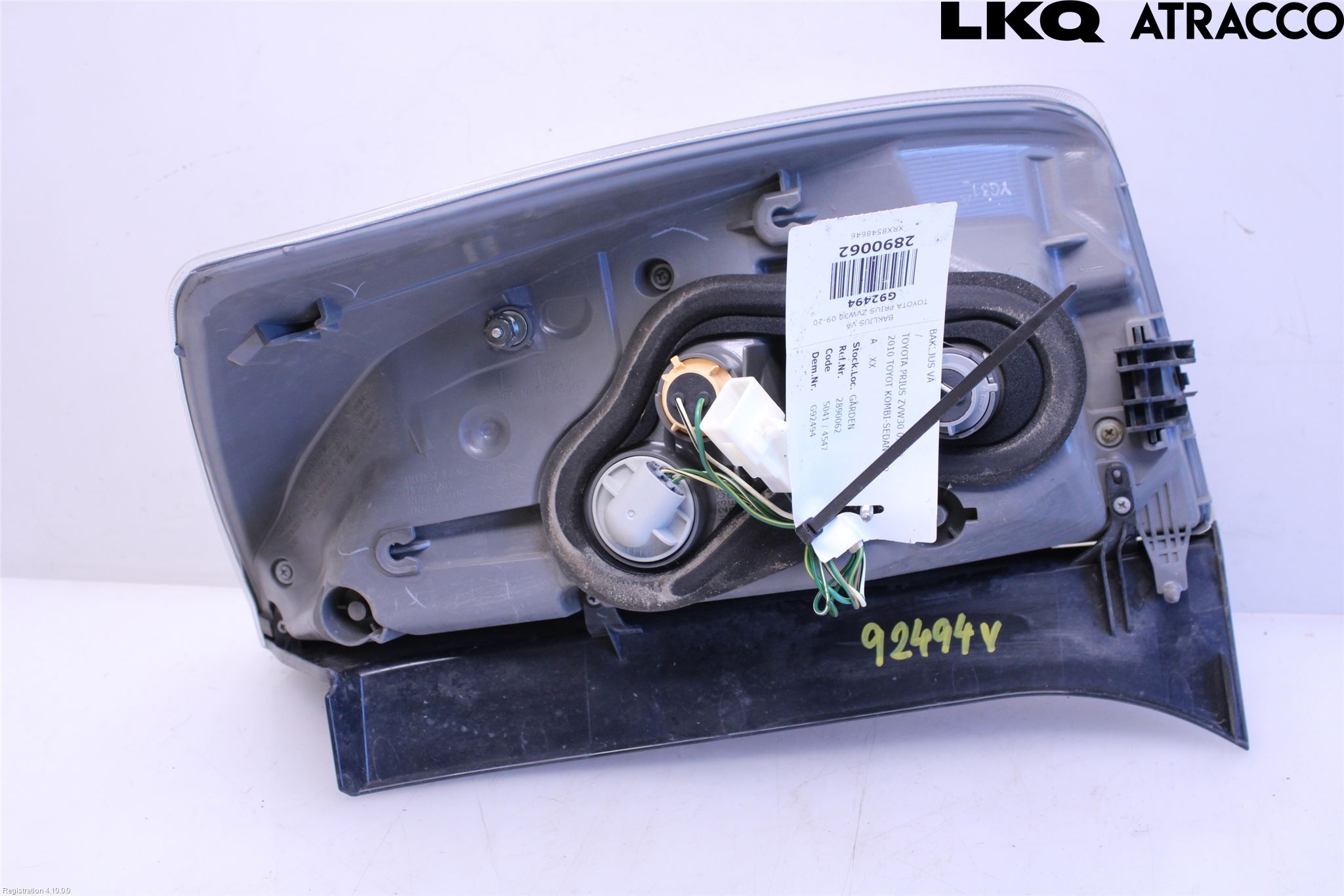 Toyota PRIUS ZVW30 09-20 Baklykt Venstre