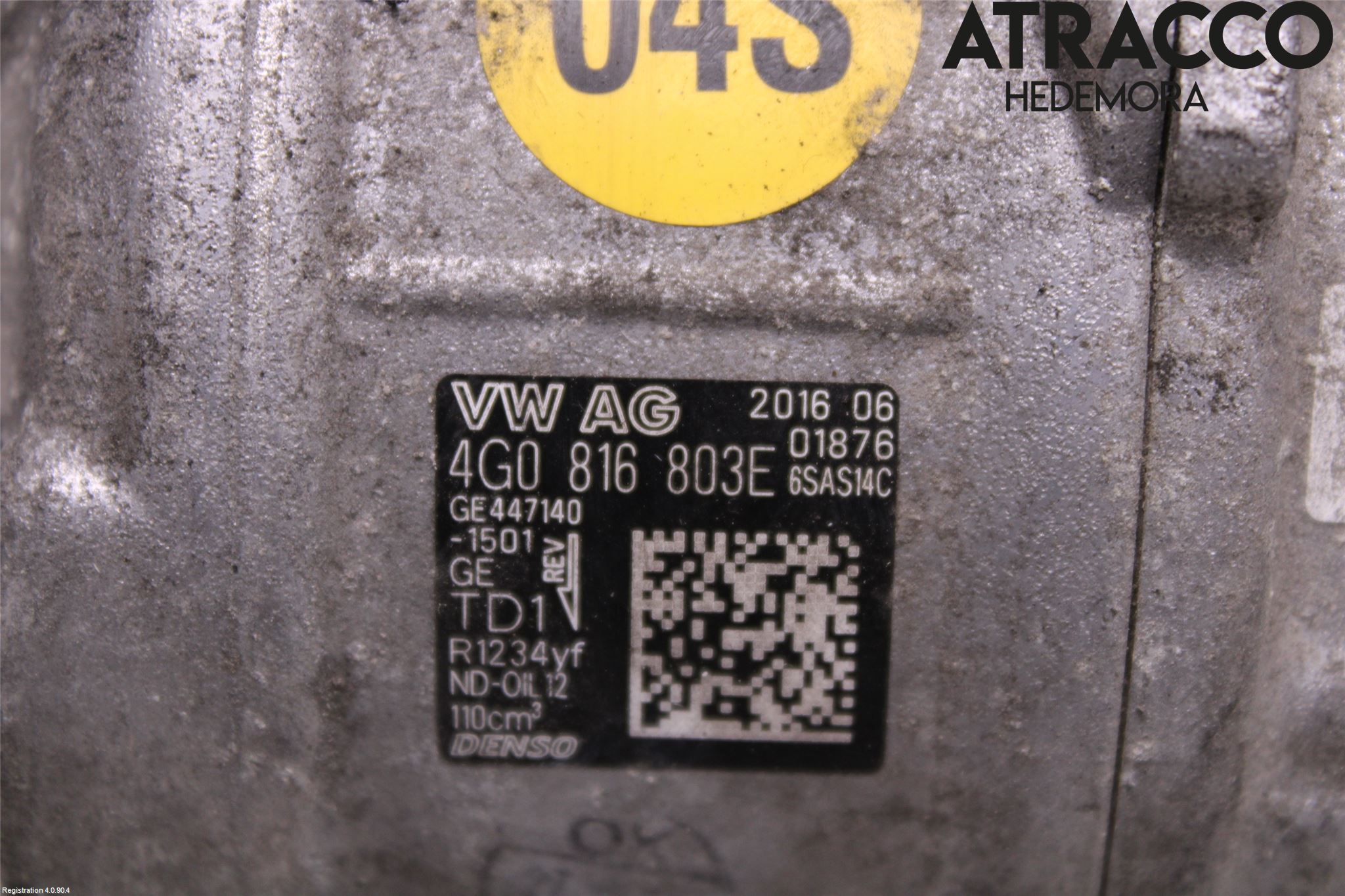 Audi A6/S6 4G 11-18 Varme Ac Kompressor