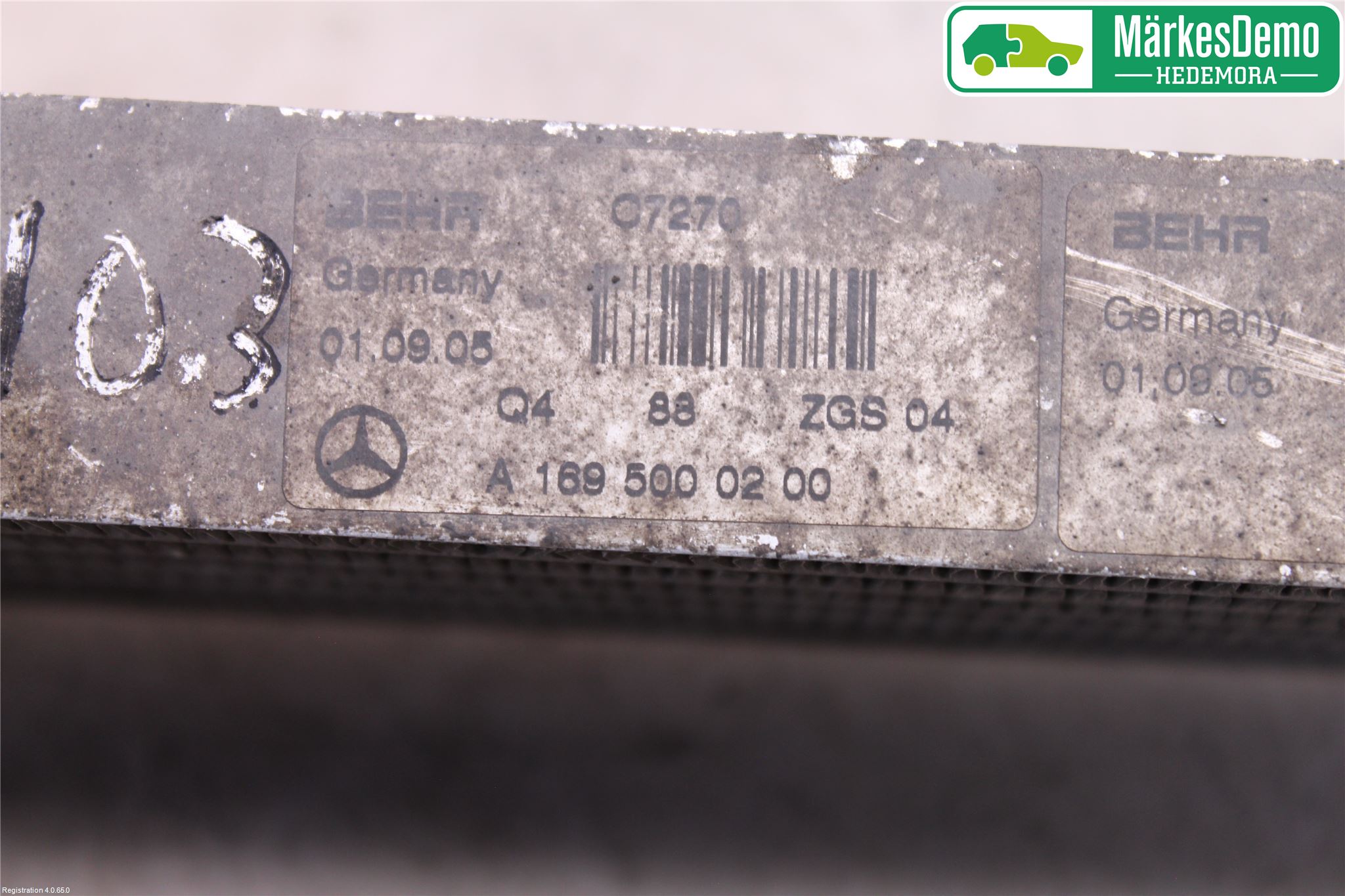 Mercedes-Benz MB B-KLASS (W245) 05-12 Radiator Oljekjøler Automatgea