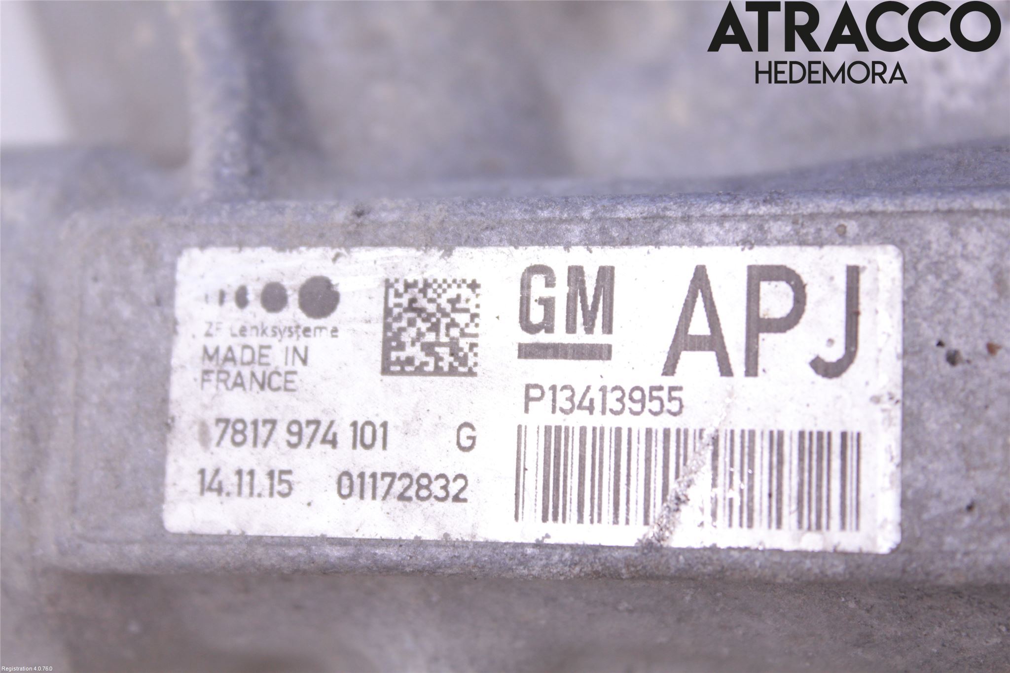 Opel ASTRA J 10-15 Servo Snekke - Tannstang