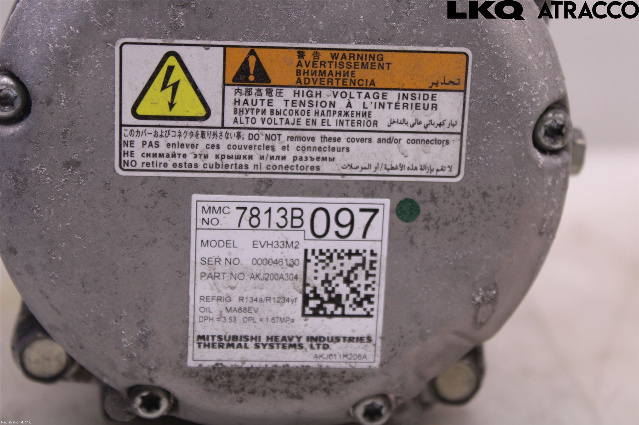 Mitsubishi OUTLANDER 13-21 Varme Ac Kompressor
