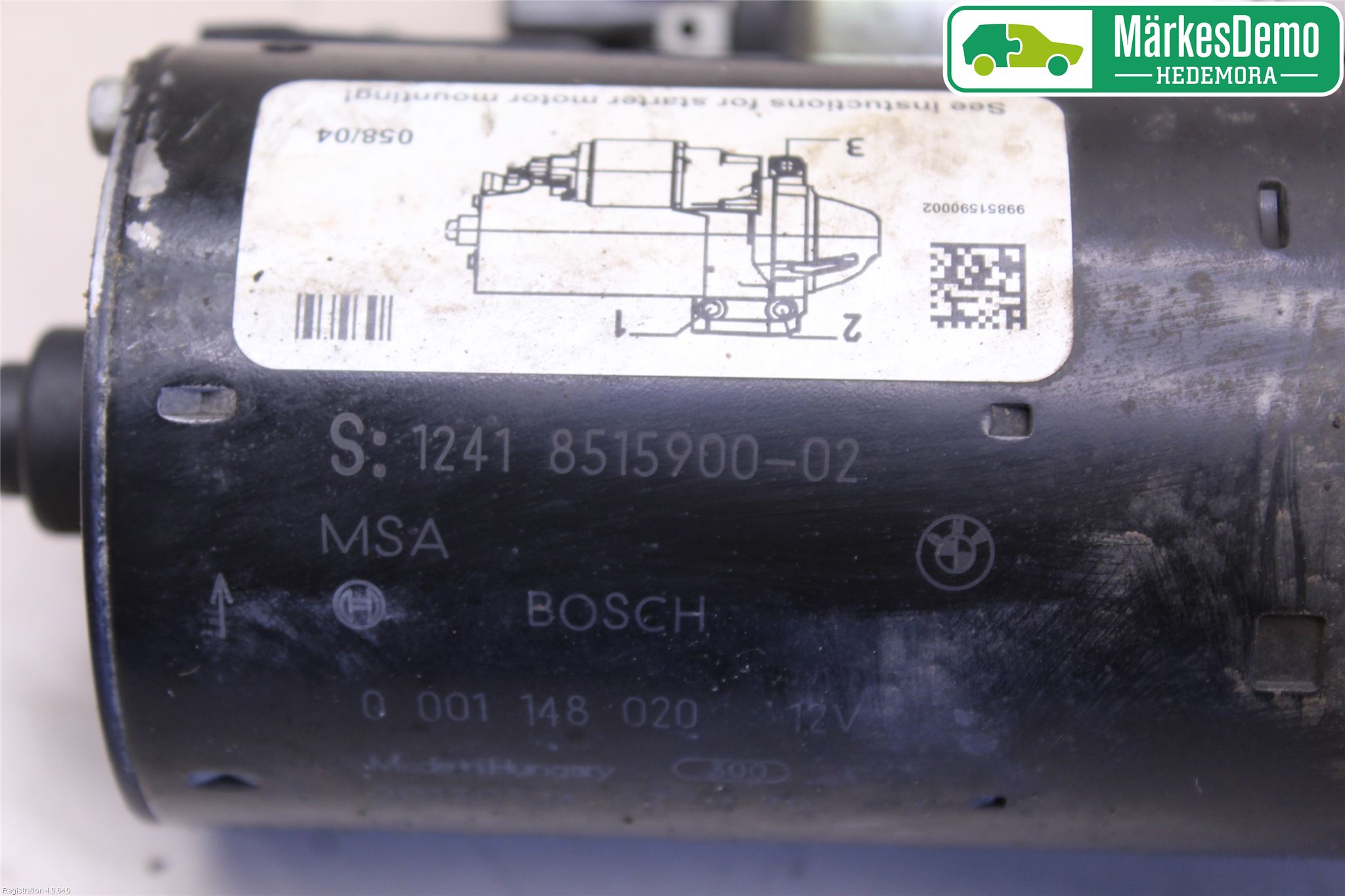 BMW 5 F10/F11/F18 09-17 Startmotor Diesel
