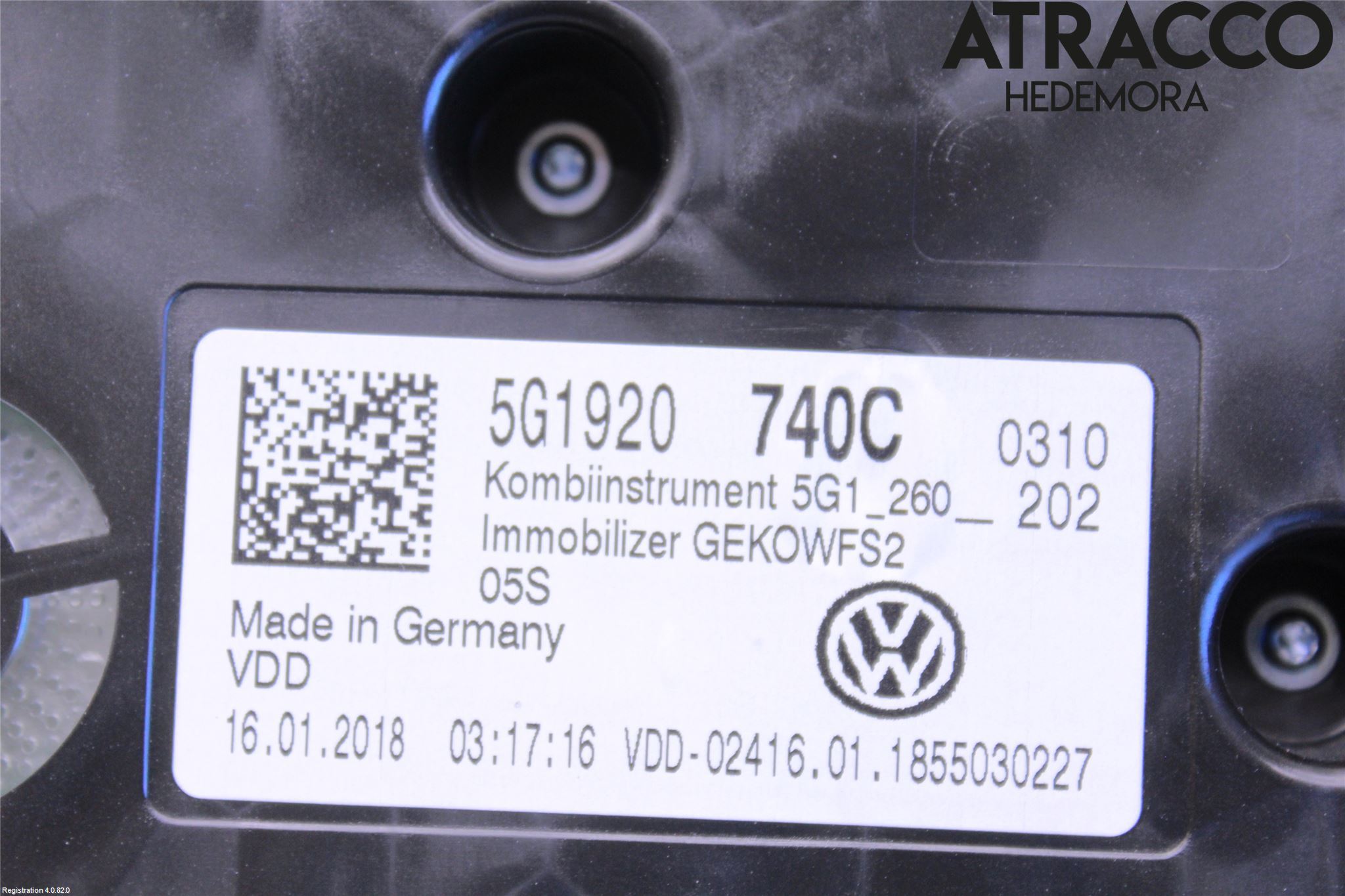 Volkswagen VW GOLF / E-GOLF VII 13-20 Instr Kombinert