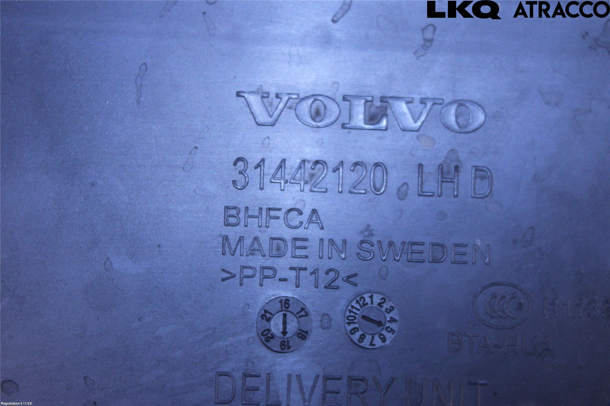 Volvo XC60 18- Visker Deksel-Grill-Under Frr