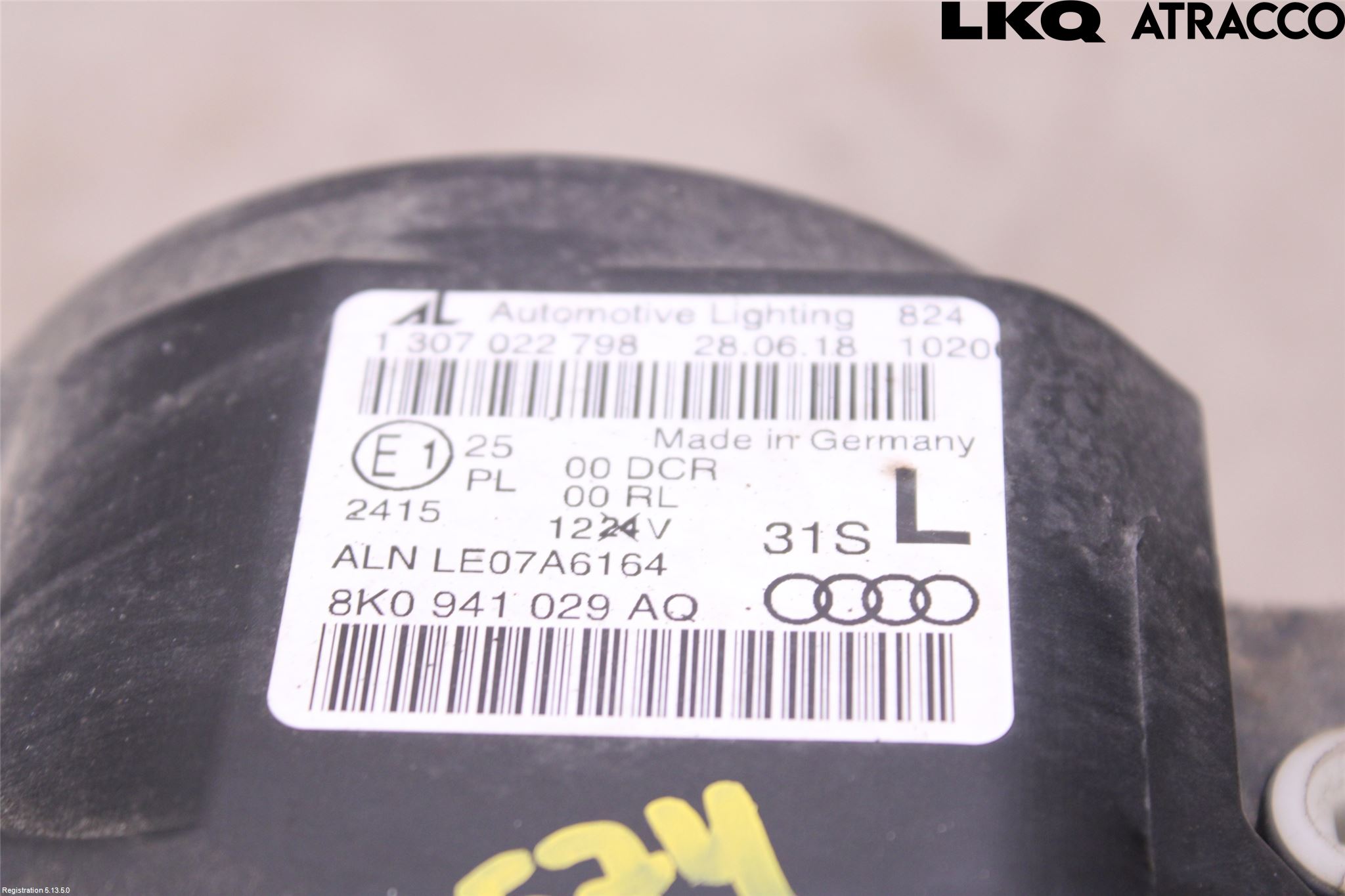 Audi A4/S4 08-11 Frontlykt Venstre