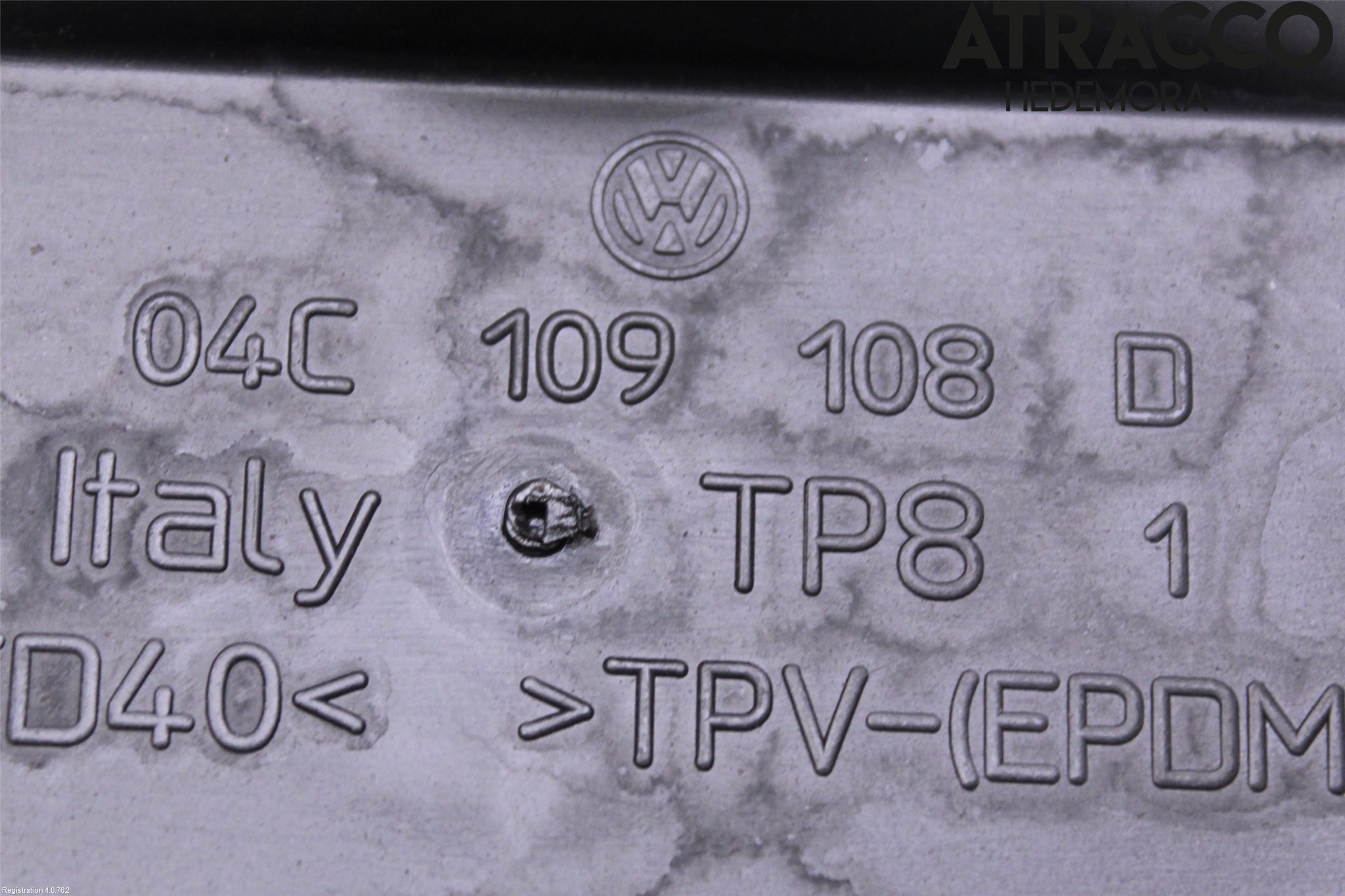 Volkswagen VW UP! / E-UP! Registerreim Deksel