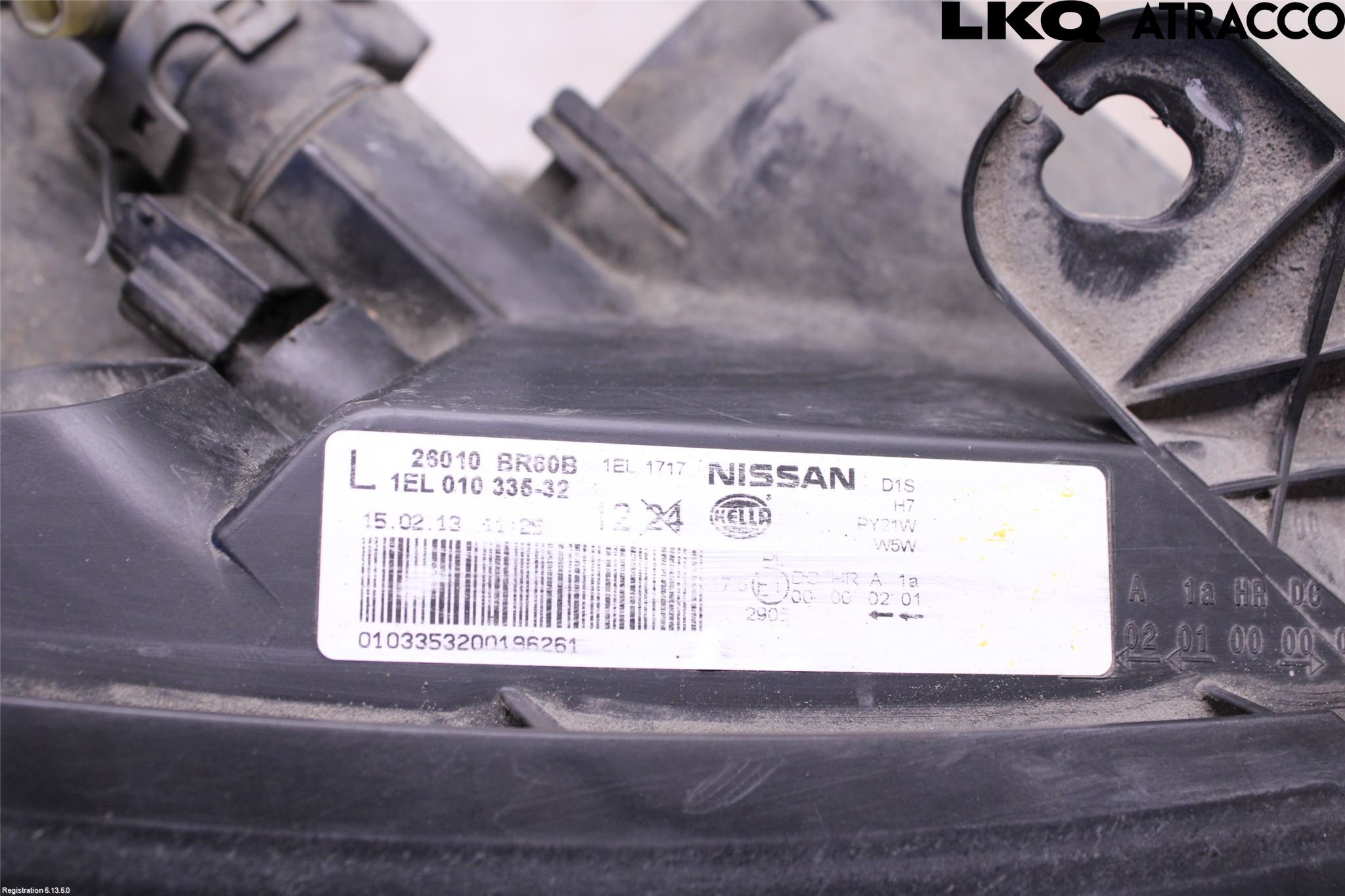 Nissan QASHQAI+2  10-14 Frontlykt Høyre