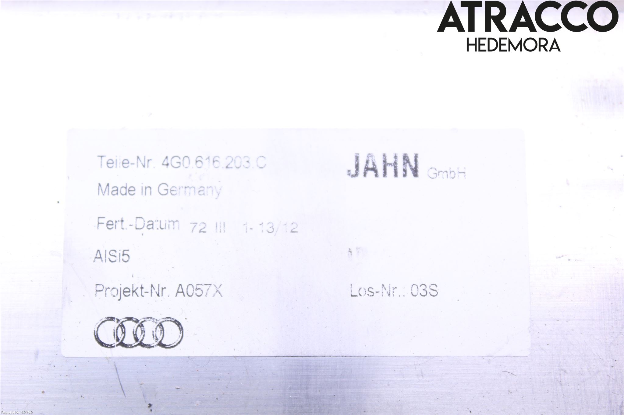 Audi A7/S7 4G 11-17 Fjæring Kompressor Støtd-Fjæri