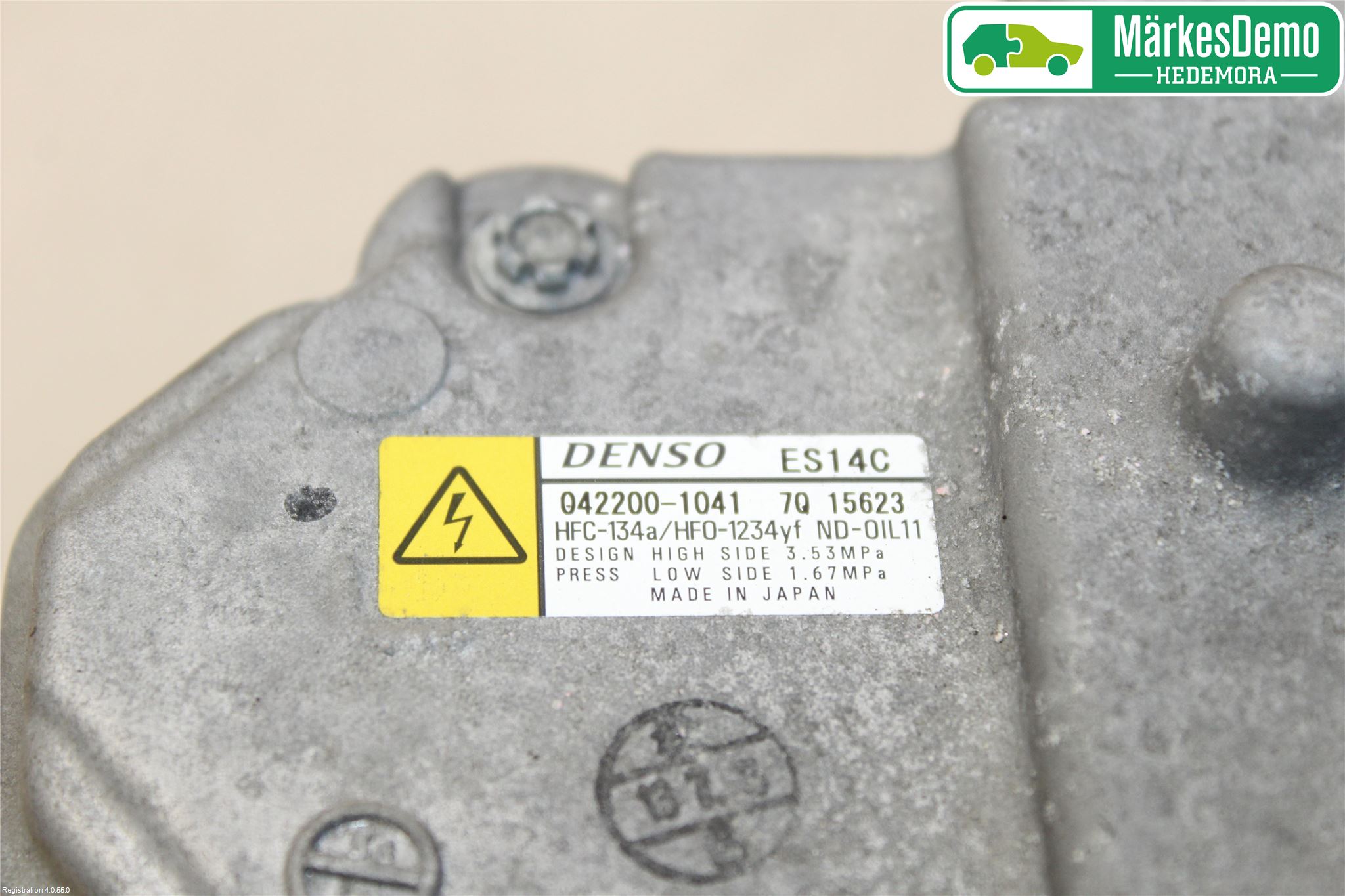 Toyota YARIS XP130 12-14 Varme Ac Kompressor