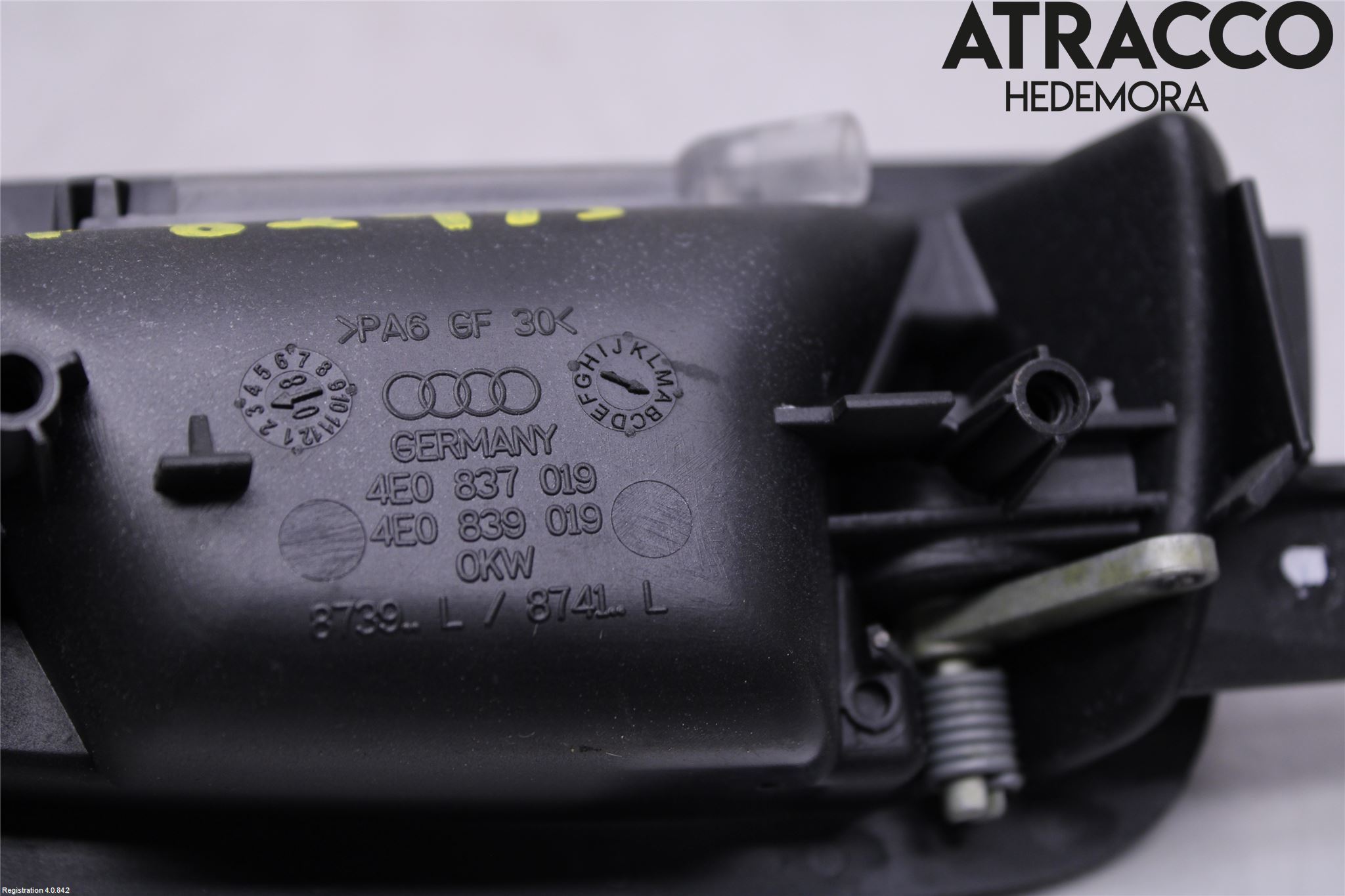 Audi A8/S8 4E  02-09 Innr Dørhandtak V Indre