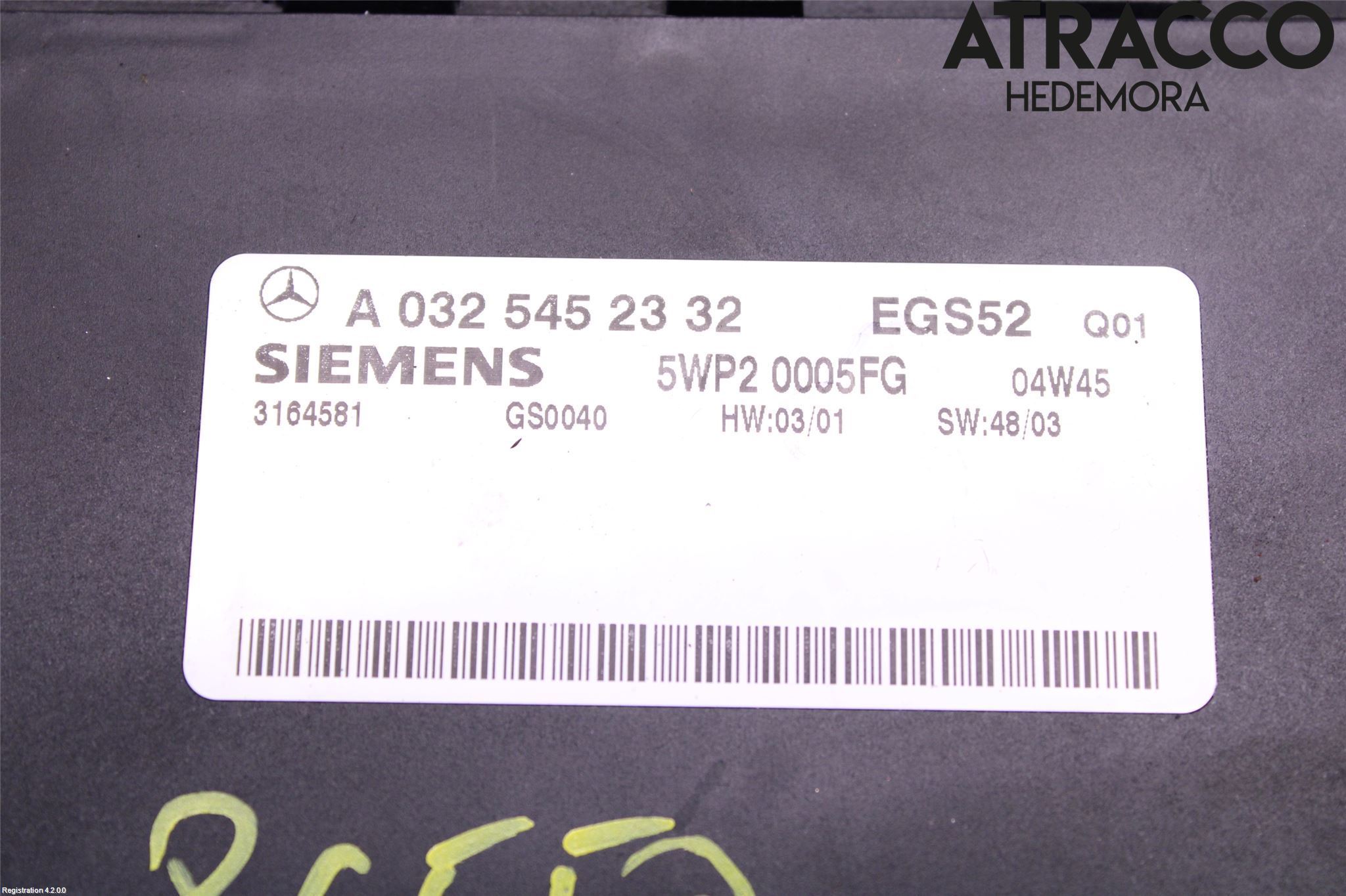 Mercedes-Benz MB CLK (C209) 02-09 Styreenhet Gearkasse