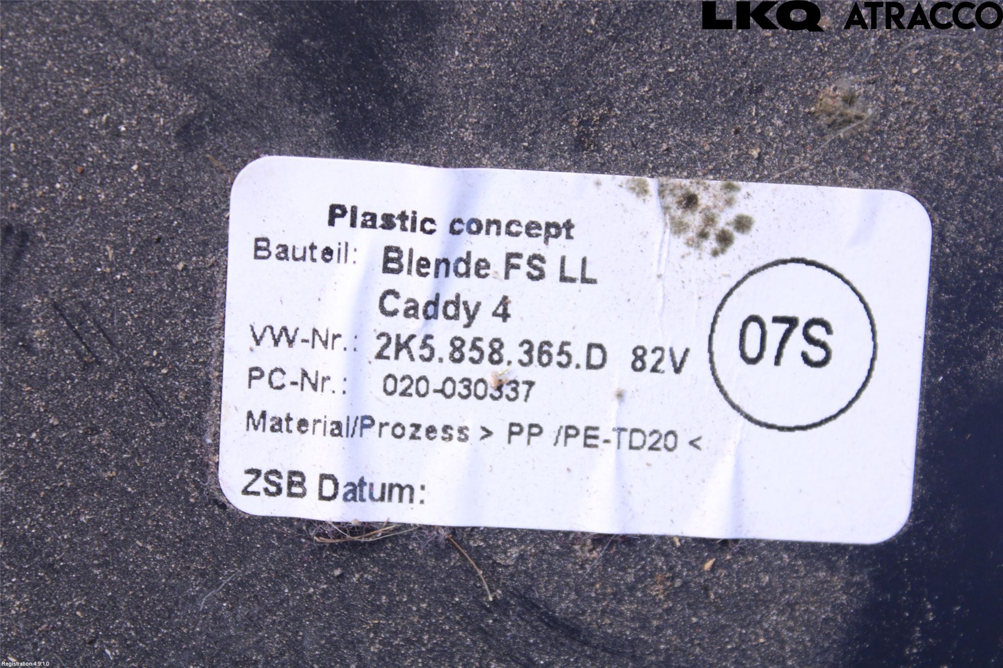 Volkswagen VW CADDY 16-20 Innr Dashbord Sparkeplate