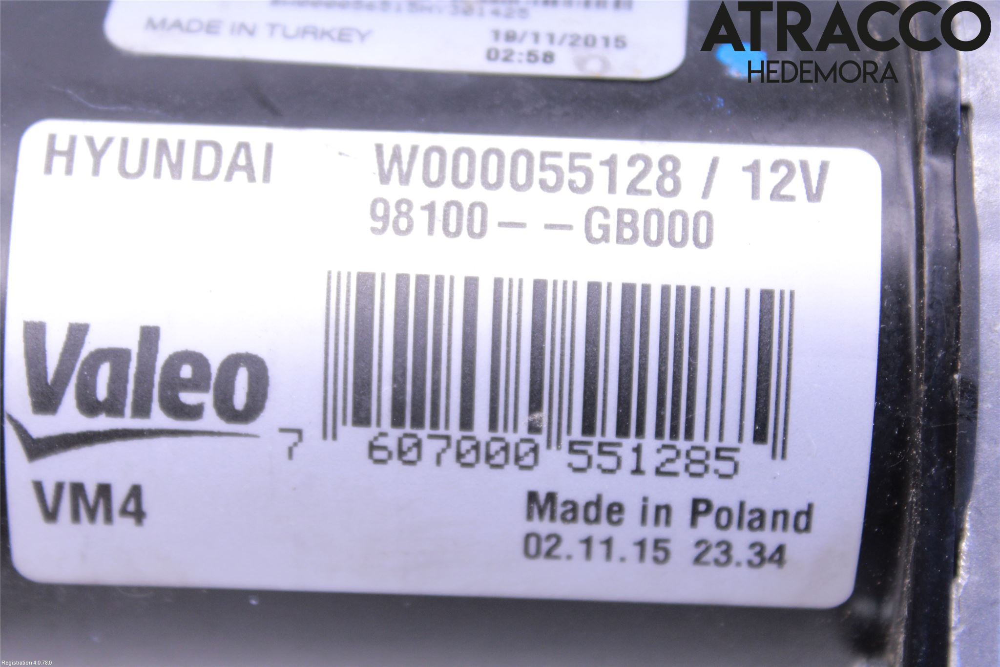 Hyundai i20 GB 15-20 Viskermotor Frontrute