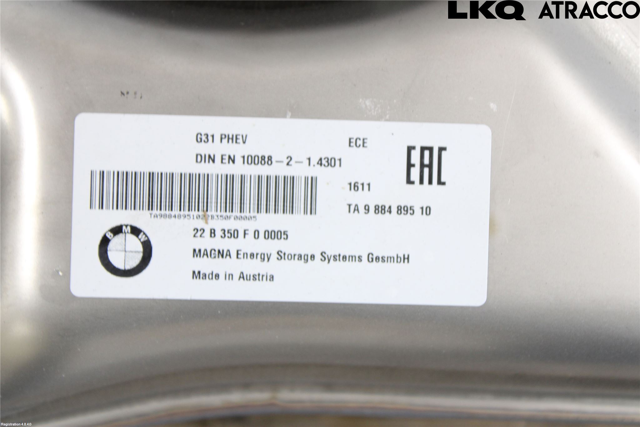 BMW 5 G30/G31/F90 17-23 Drivstofftank