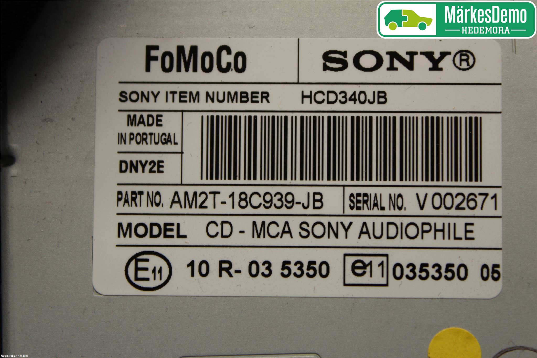 Ford S-MAX 06-15 Stereo Radio Med Cd