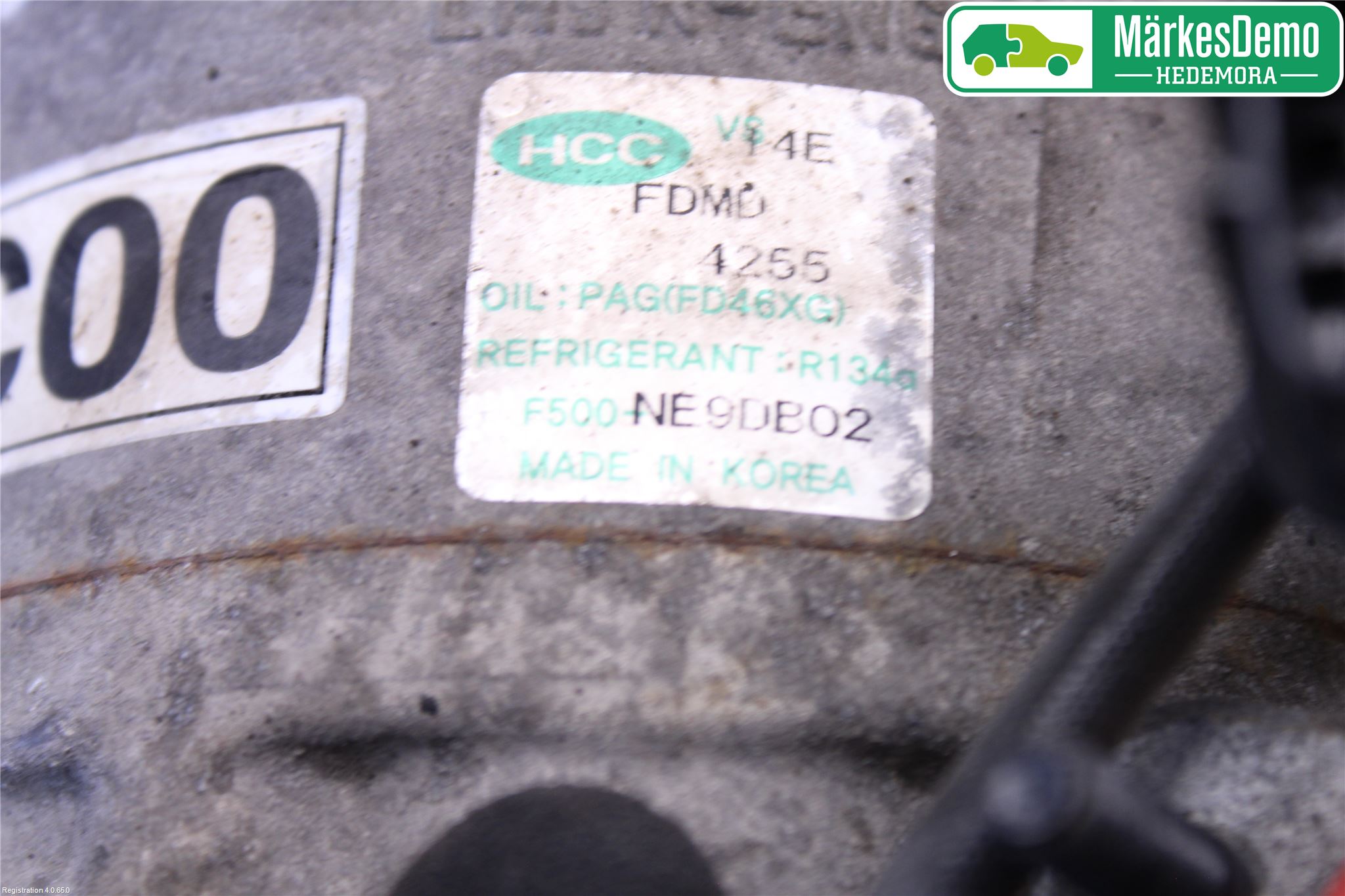 Kia SPORTAGE (SL) 11-15 Varme Ac Kompressor