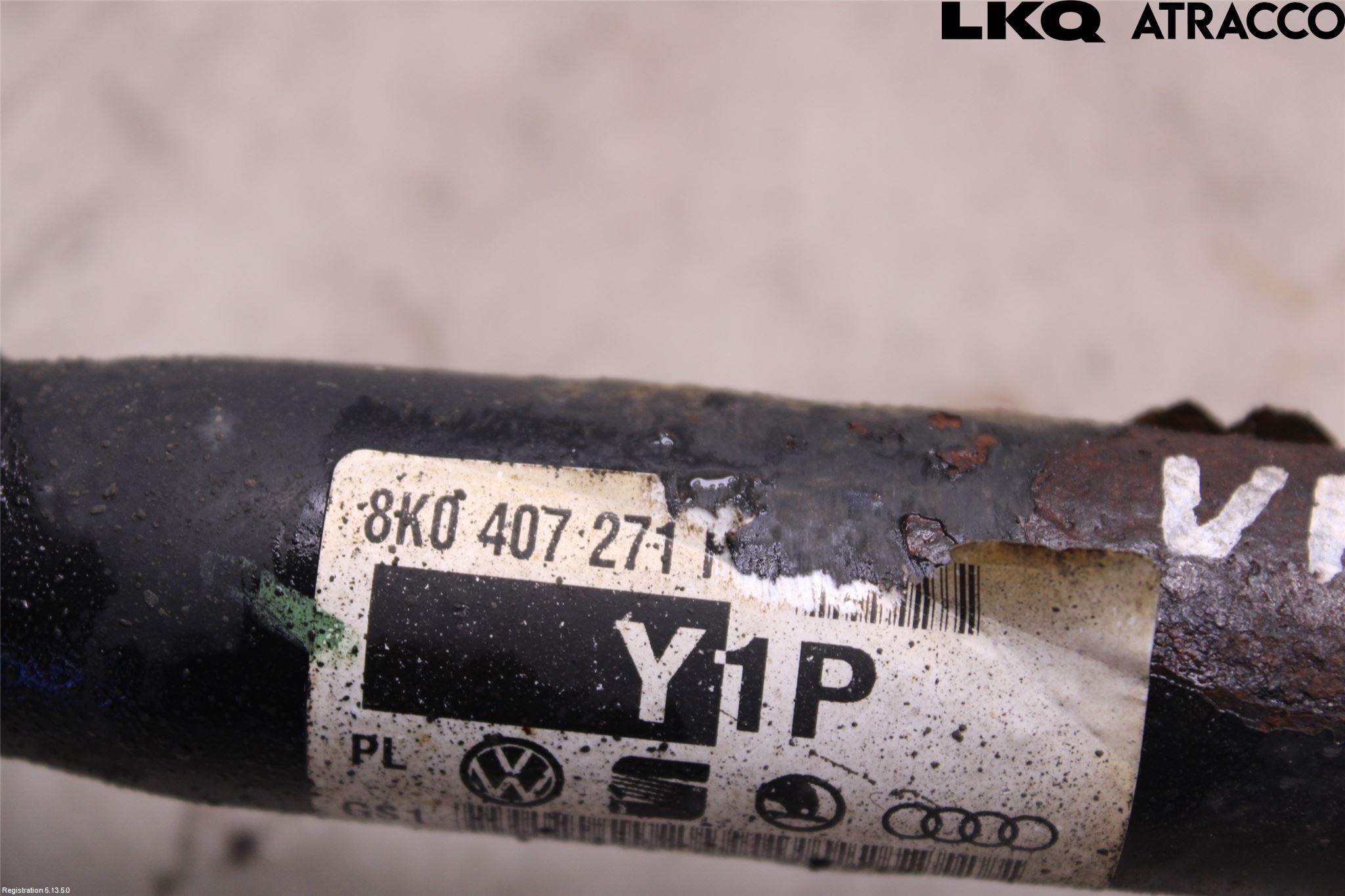 Audi A4/S4 08-11 Drivaksel Foran Kompl Venstre