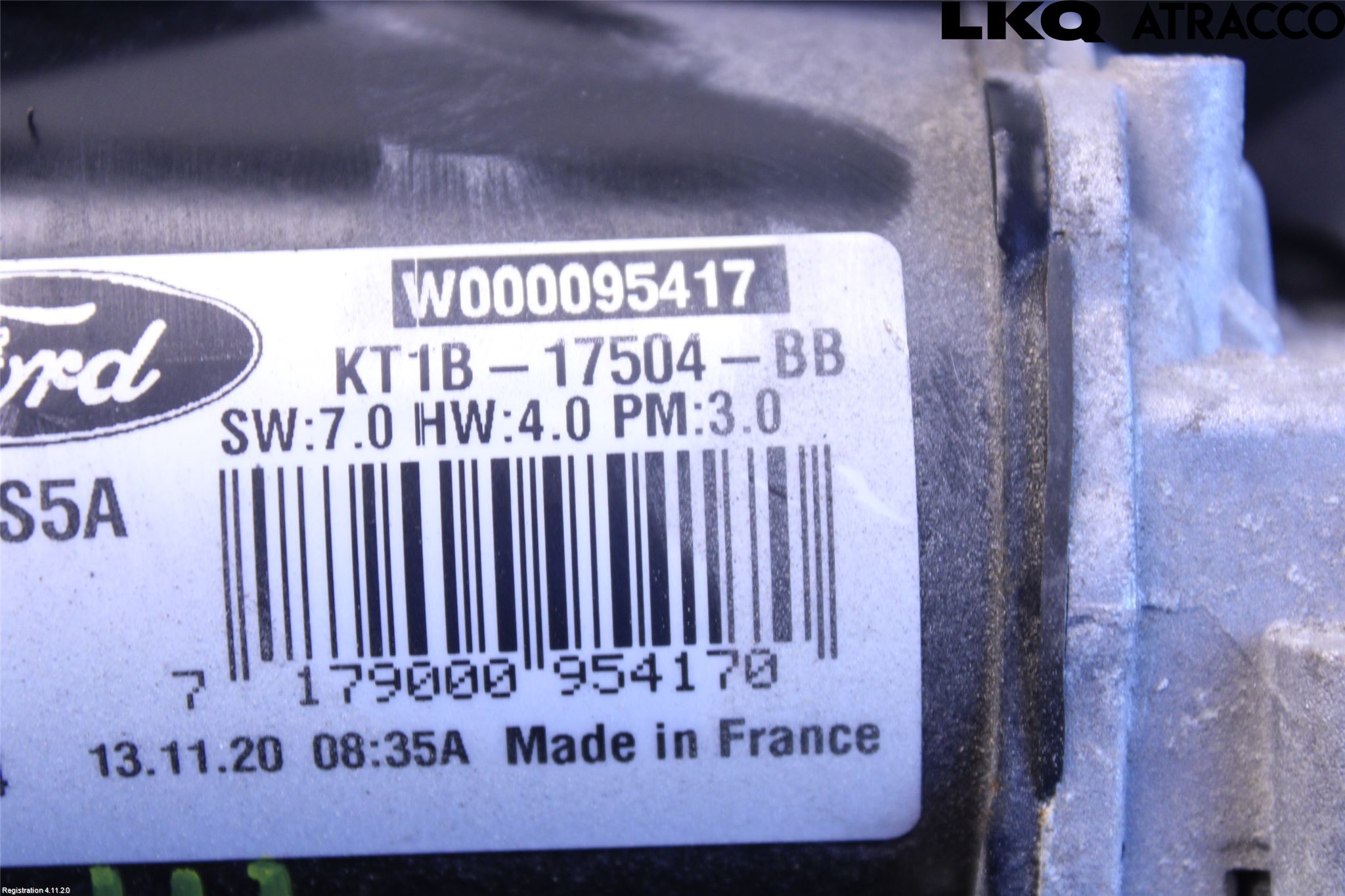Ford TRANSIT/TOURNEO CONNECT 13-22 Viskermotor Frontrute