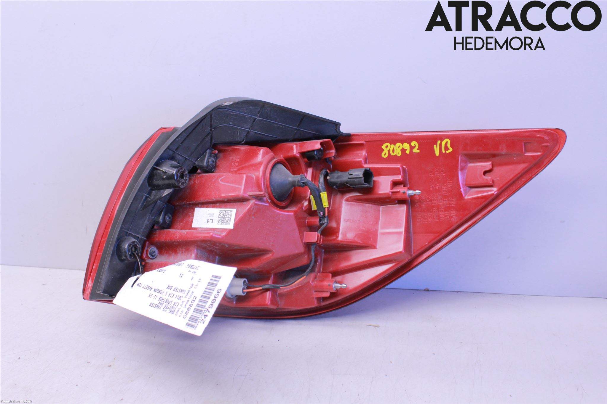 Kia SPORTAGE (SL) 11-15 Baklykt Venstre