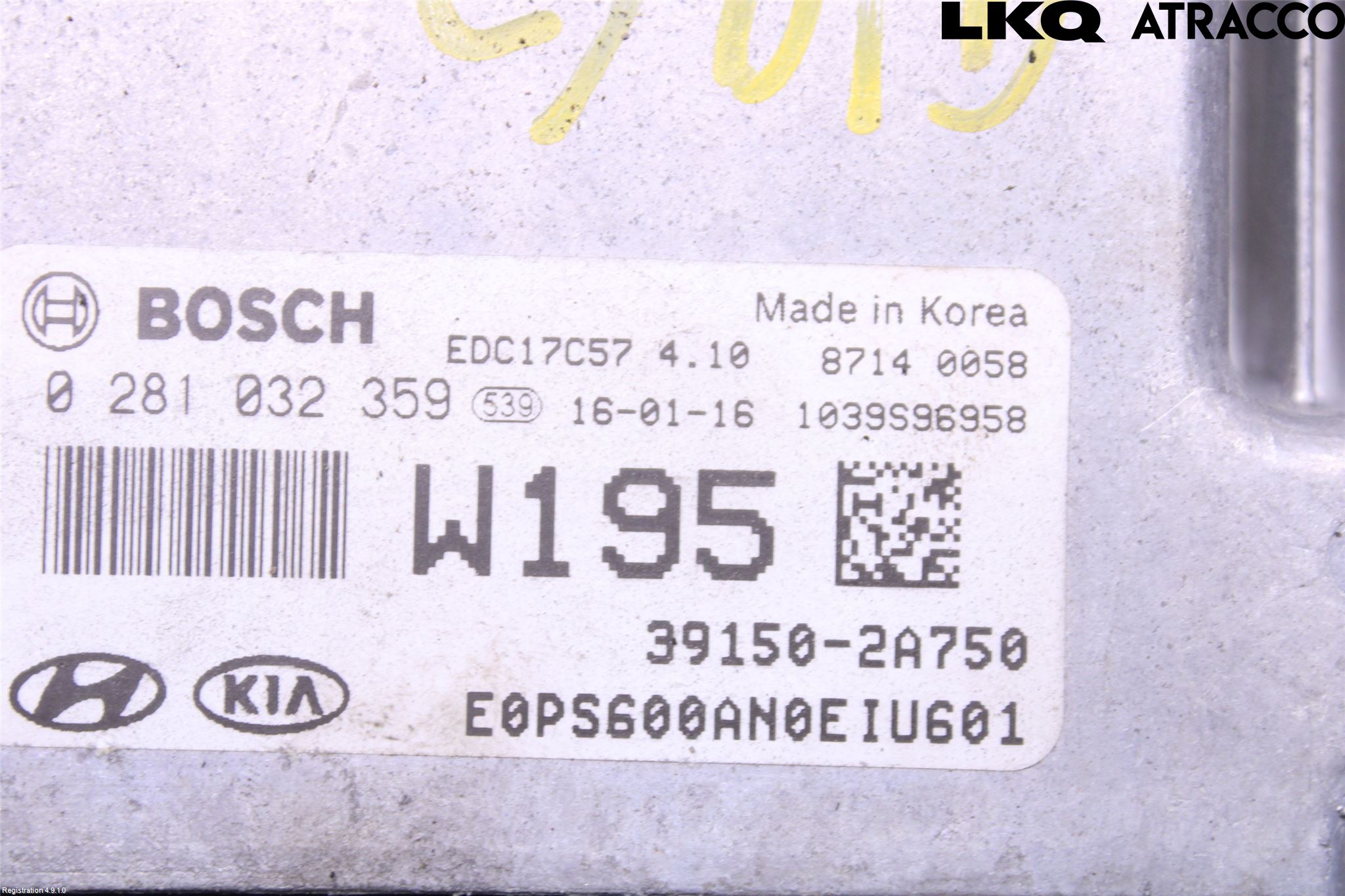 Kia SOUL 09- Styreenhet Dieselpumpe