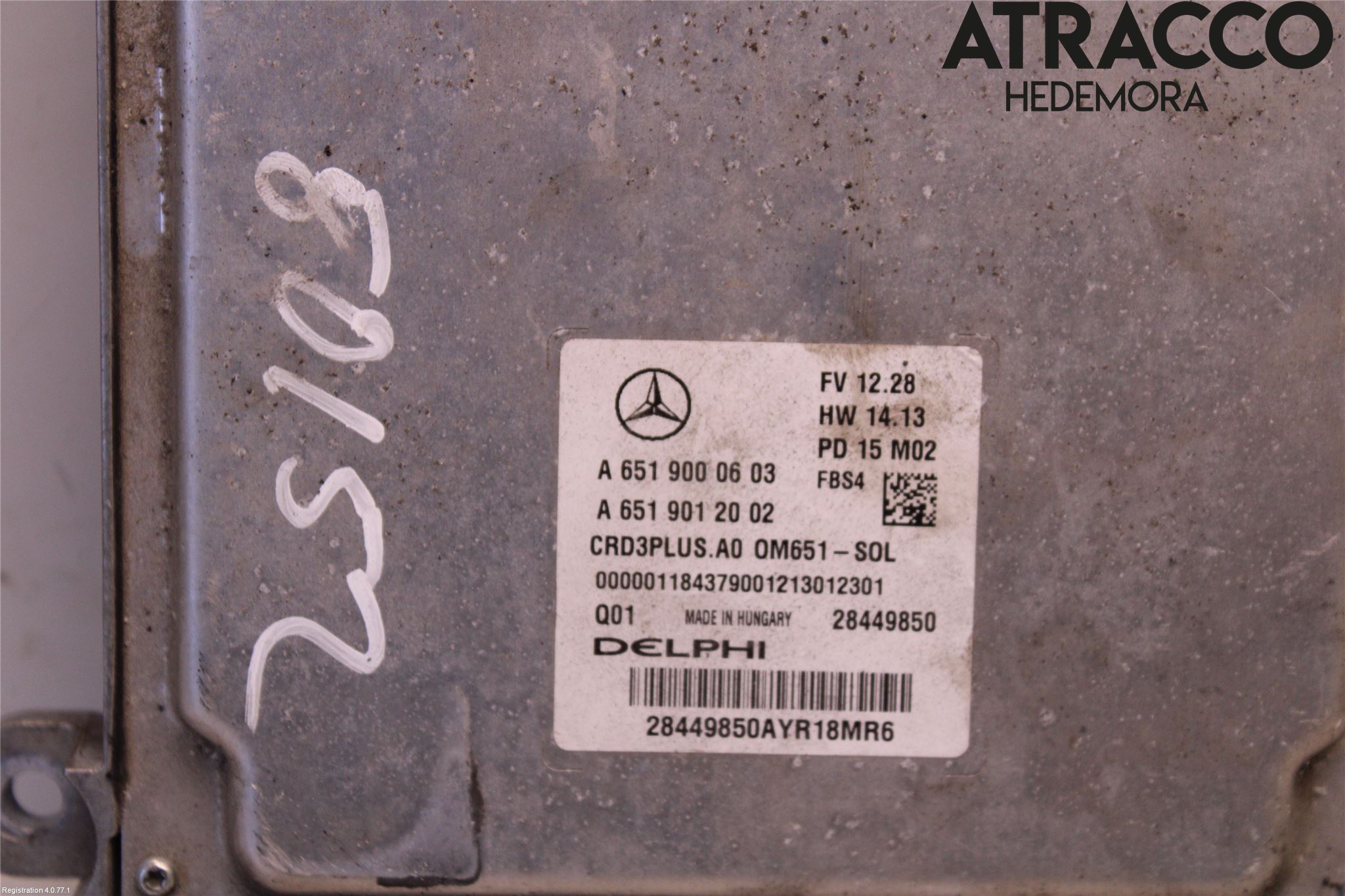 Mercedes-Benz MB C-KLASS (W205) 14-21 Styreenhet Dieselpumpe