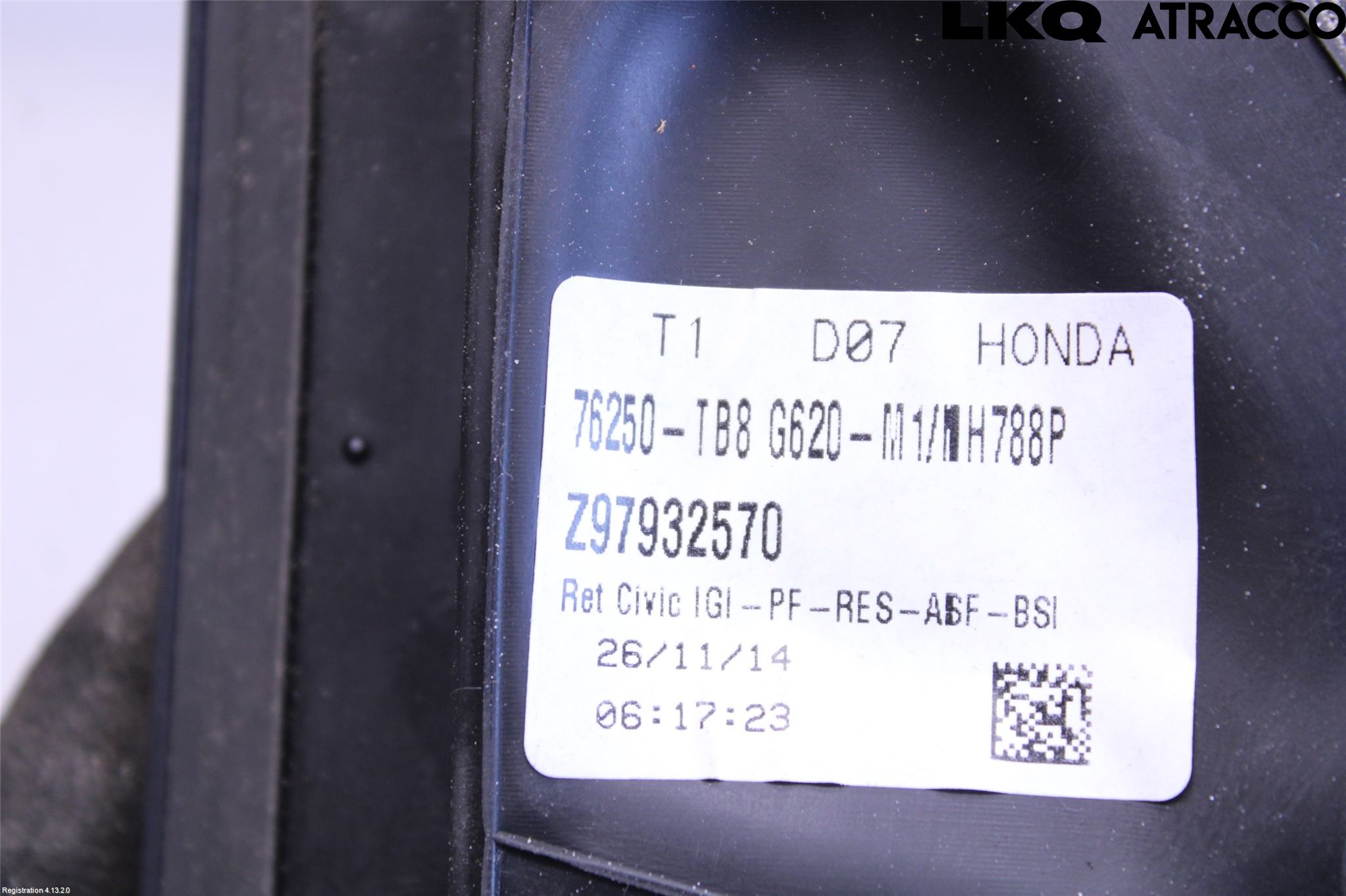 Honda CIVIC 12-16 Speil V M-El Justering