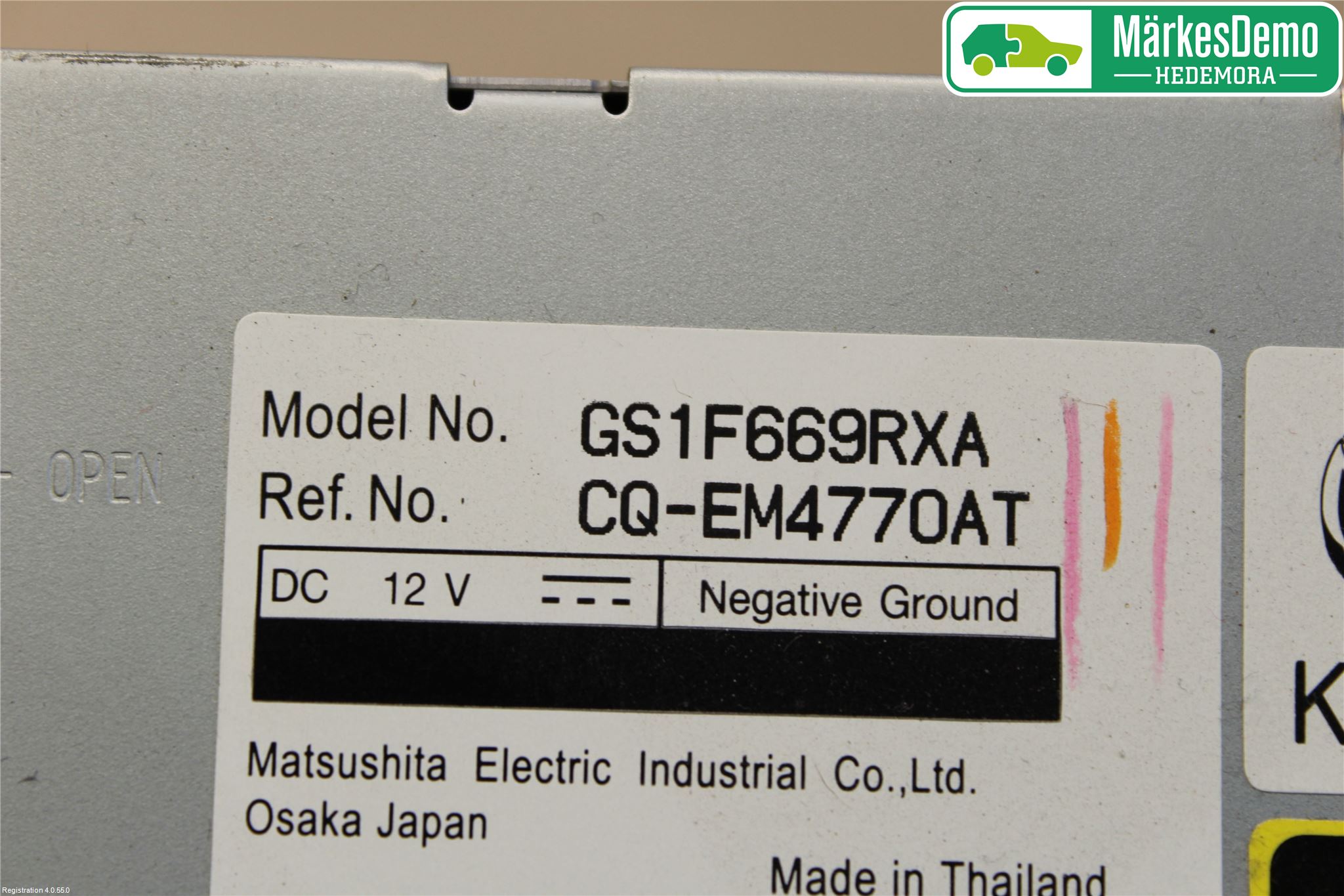 Mazda 6 08-13 Stereo Radio Med Cd