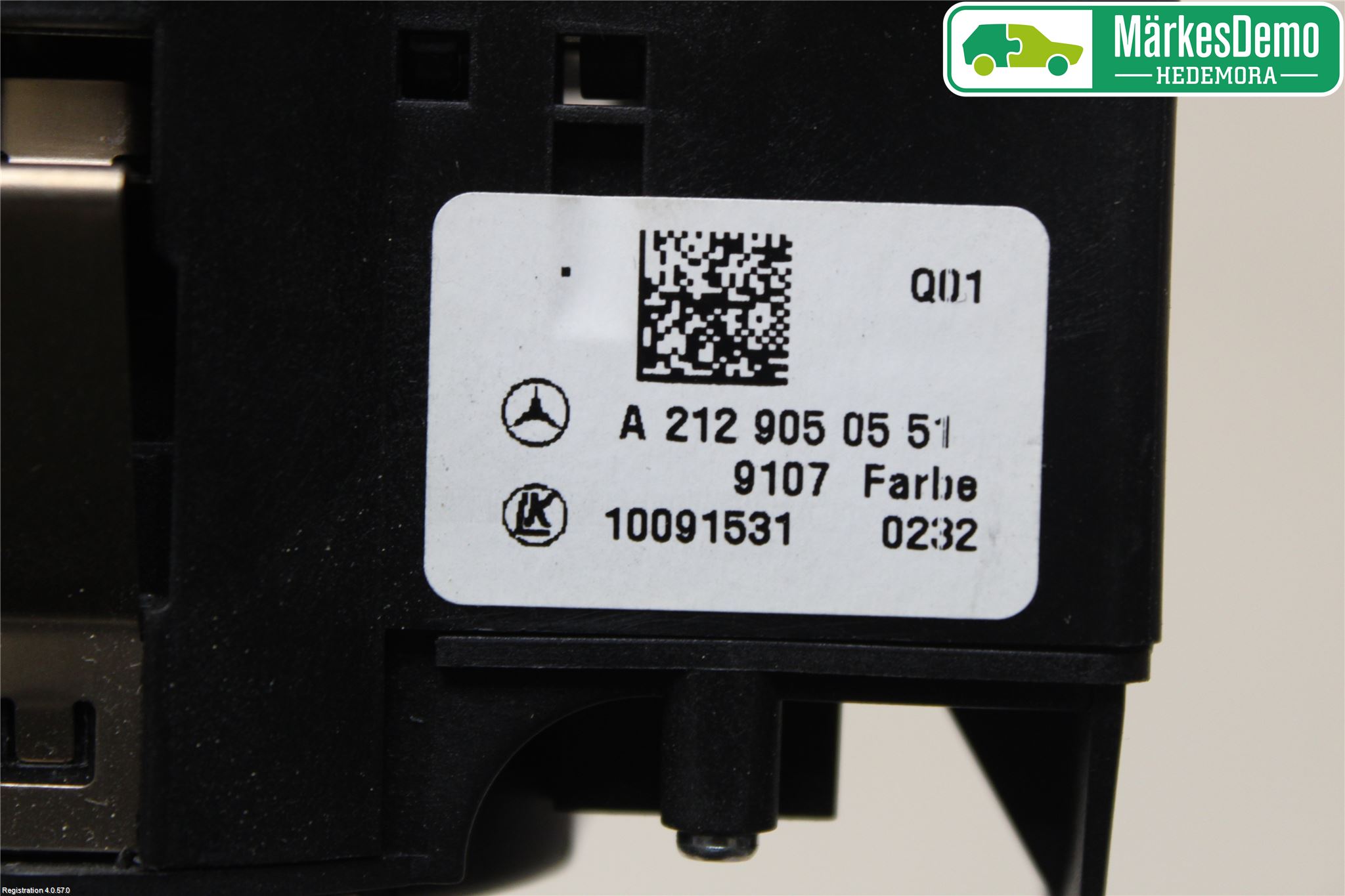 Mercedes-Benz MB E-KLASS (W212) 09-16 Bryter Hovedlys