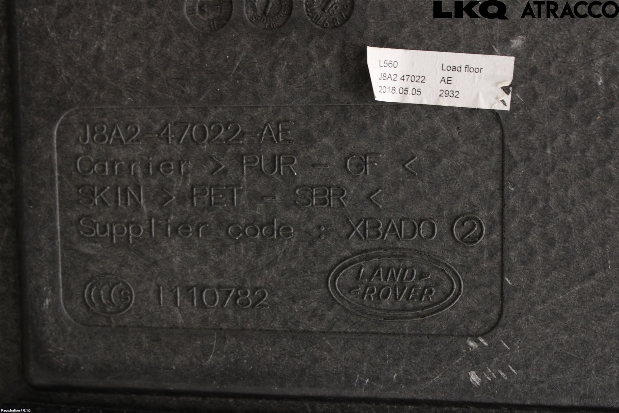 Landrover RANGE ROVER VELAR (L560) 17- Bakluke Bun (Utgår 5023)