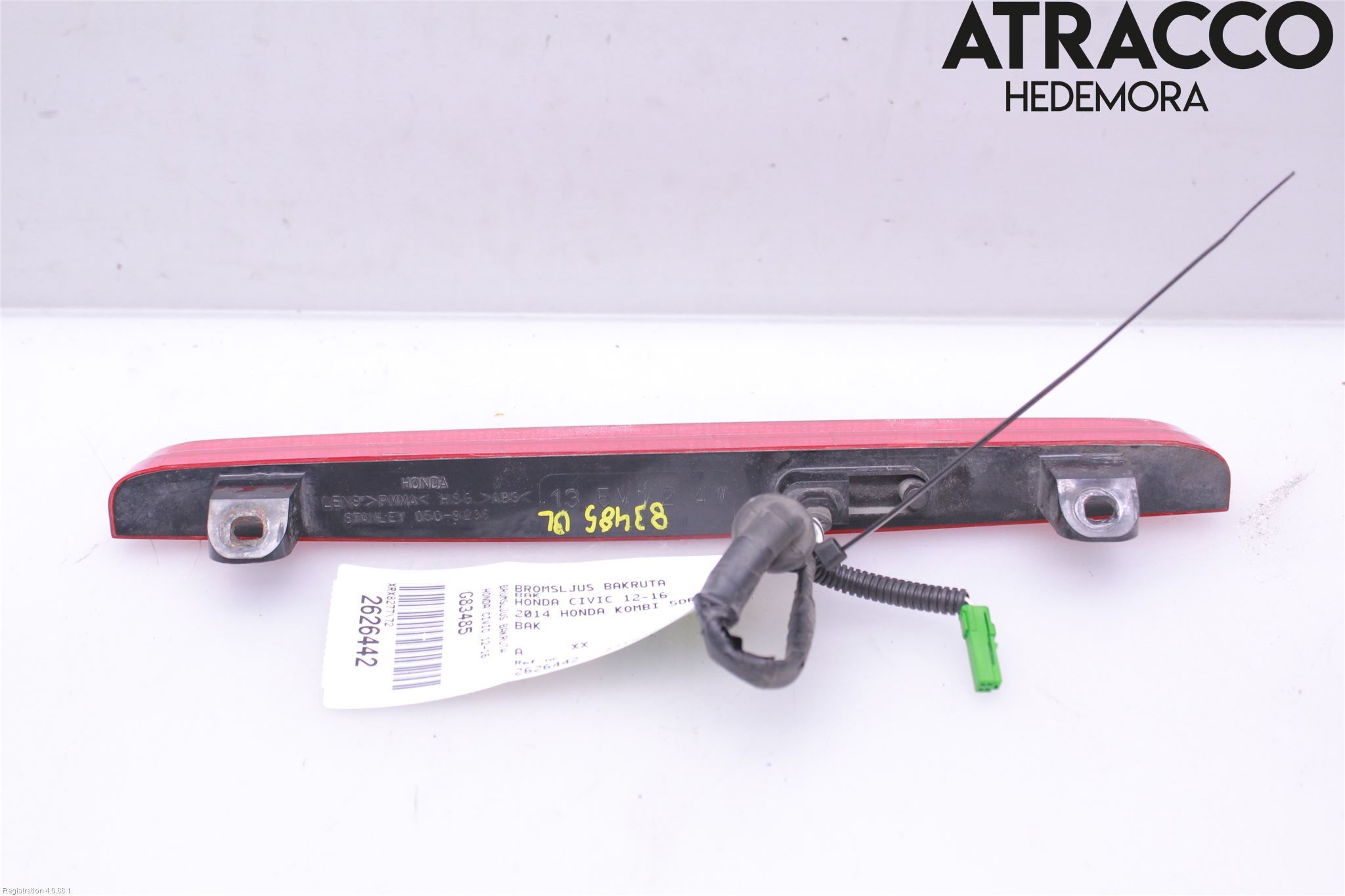 Honda CIVIC 12-16 Bremselys Bakrute