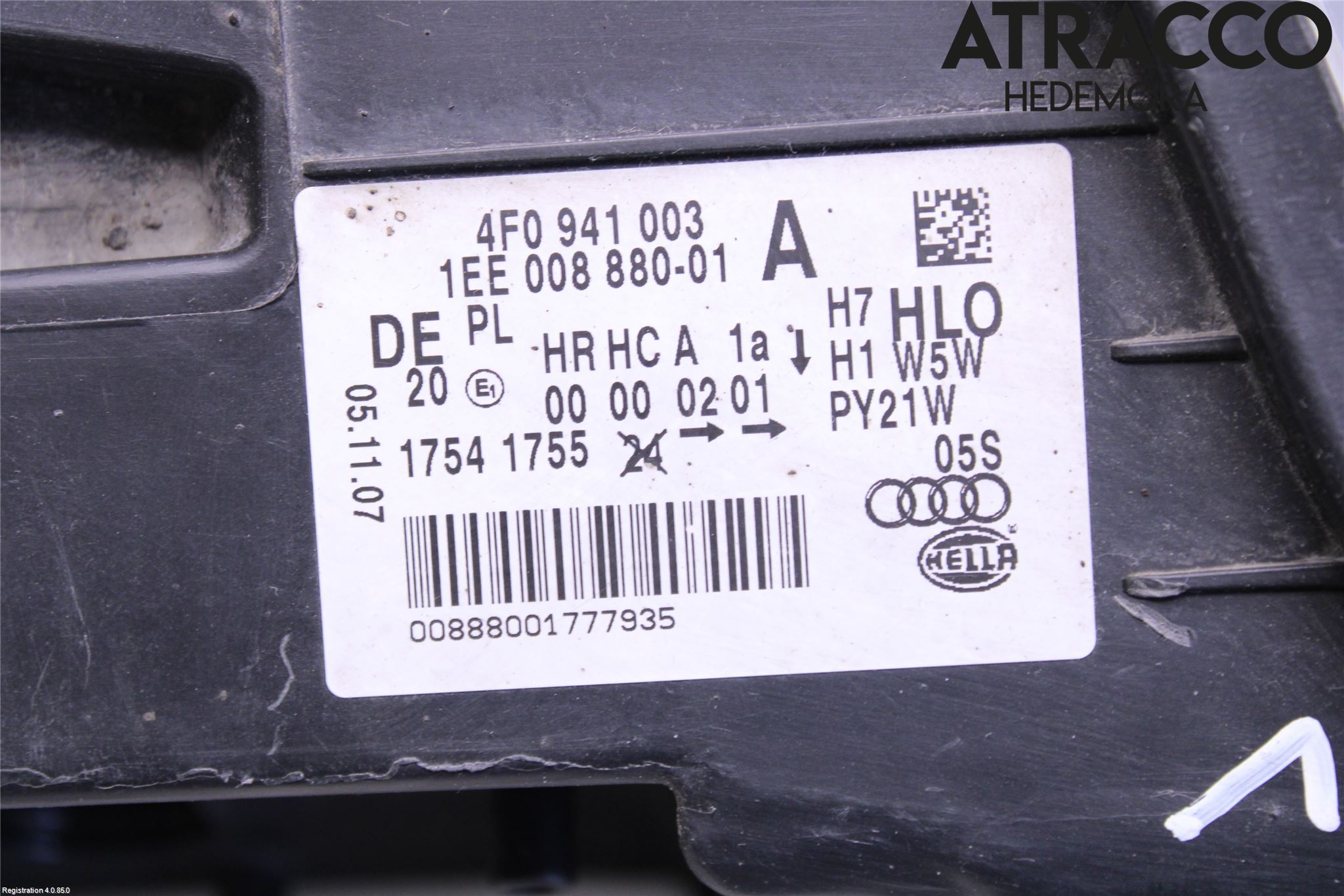Audi A6/S6     05-11 Frontlykt Venstre