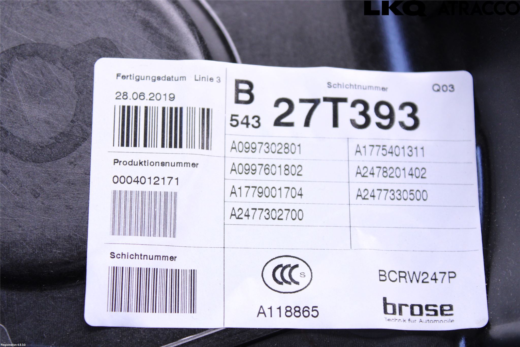 Mercedes-Benz MB B-KLASS (W247) 19- Vindusheis El Komp