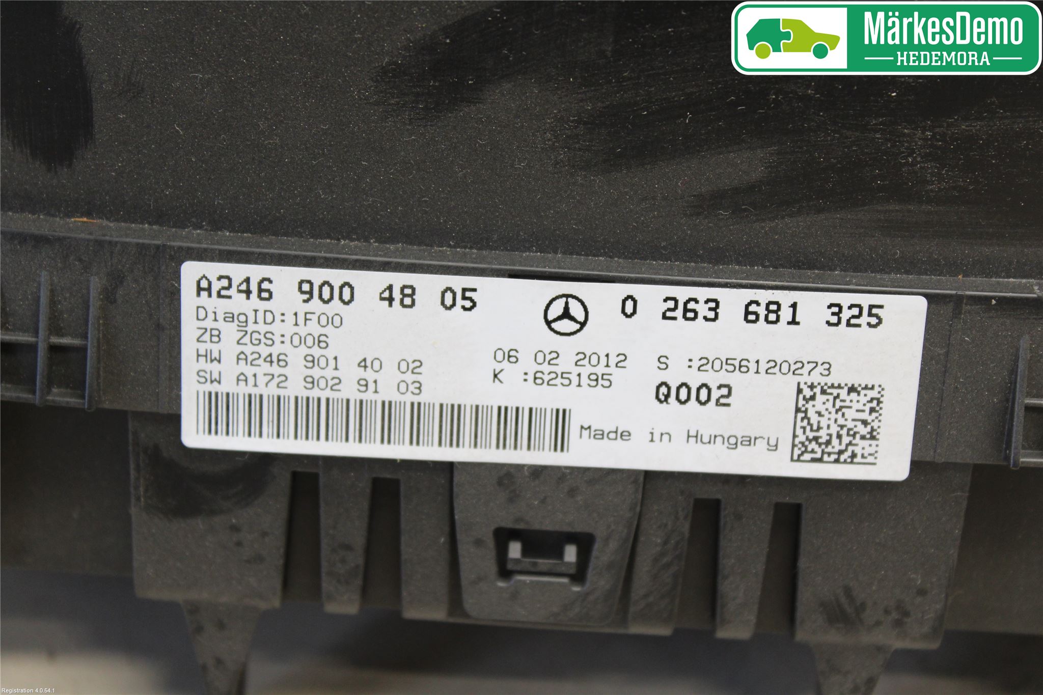 Mercedes-Benz MB B-KLASS (W246/W242) 12-19 Instr Kombinert