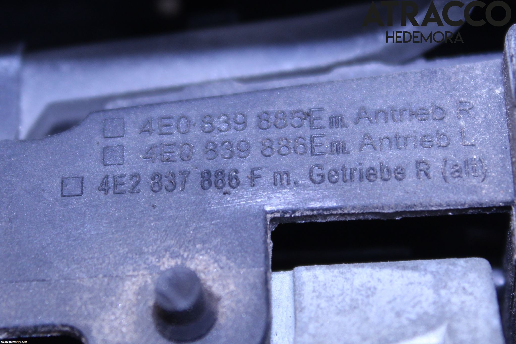 Audi A8/S8 4E  02-09 Dørhandtak Ytre Høyre