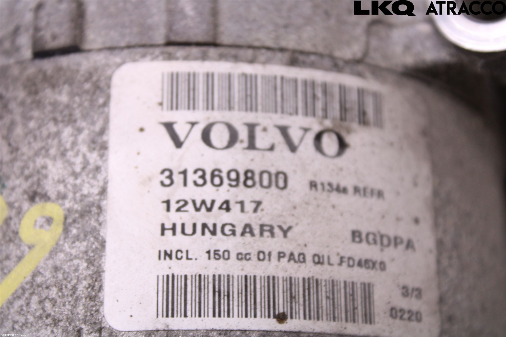 Volvo V70 08-13 Varme Ac Kompressor