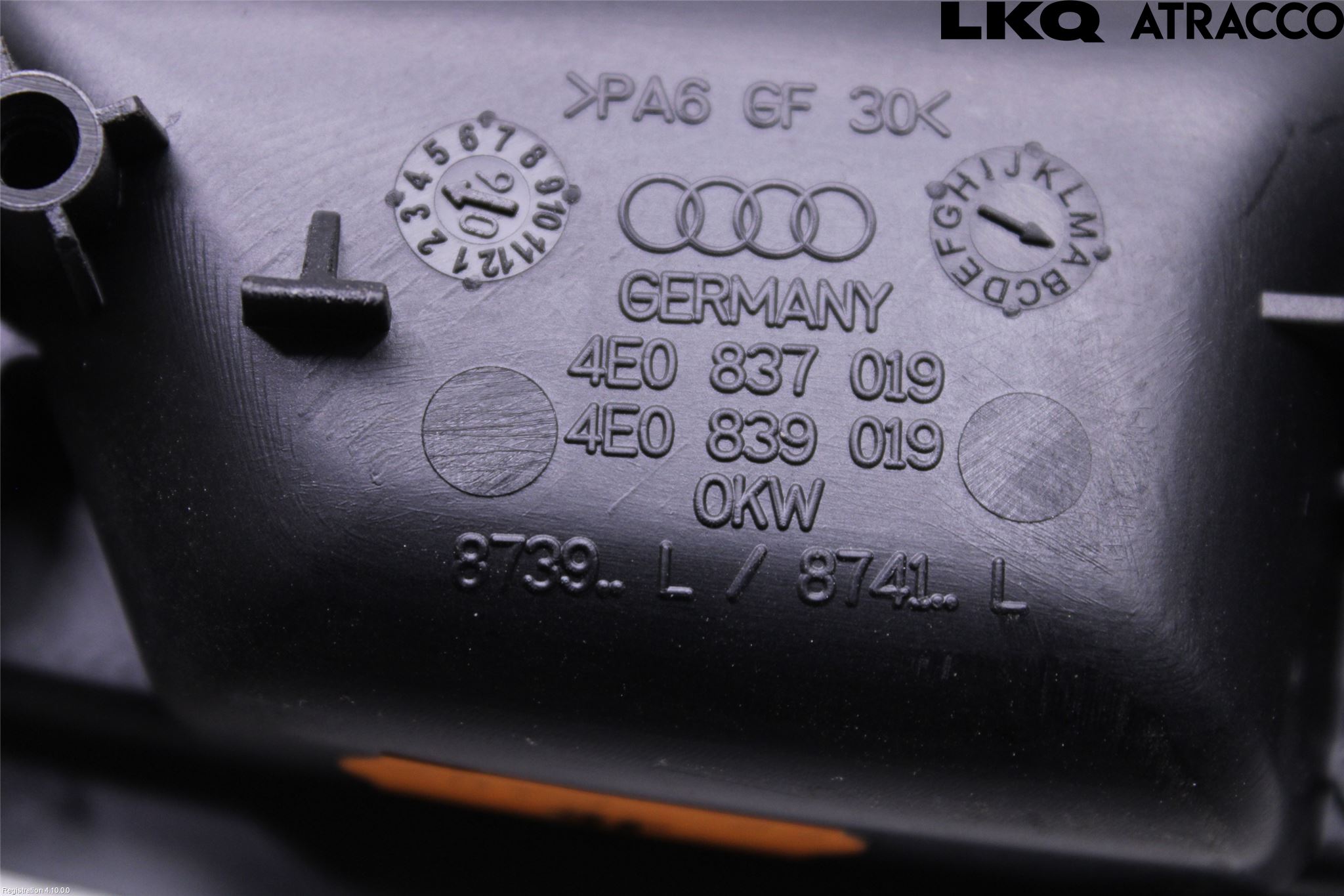 Audi A8/S8 4E  02-09 Innr Dørhandtak V Indre
