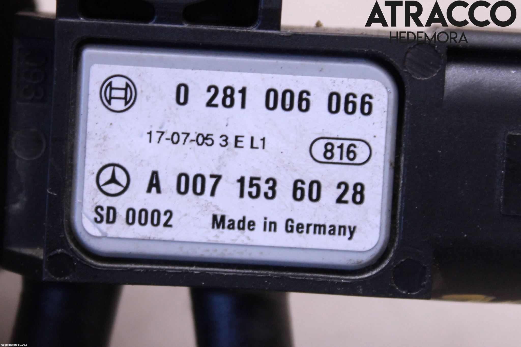 Mercedes-Benz MB CLA-KLASS (C117/X117) 13-19 Sensor Temp-Trykk Avgass