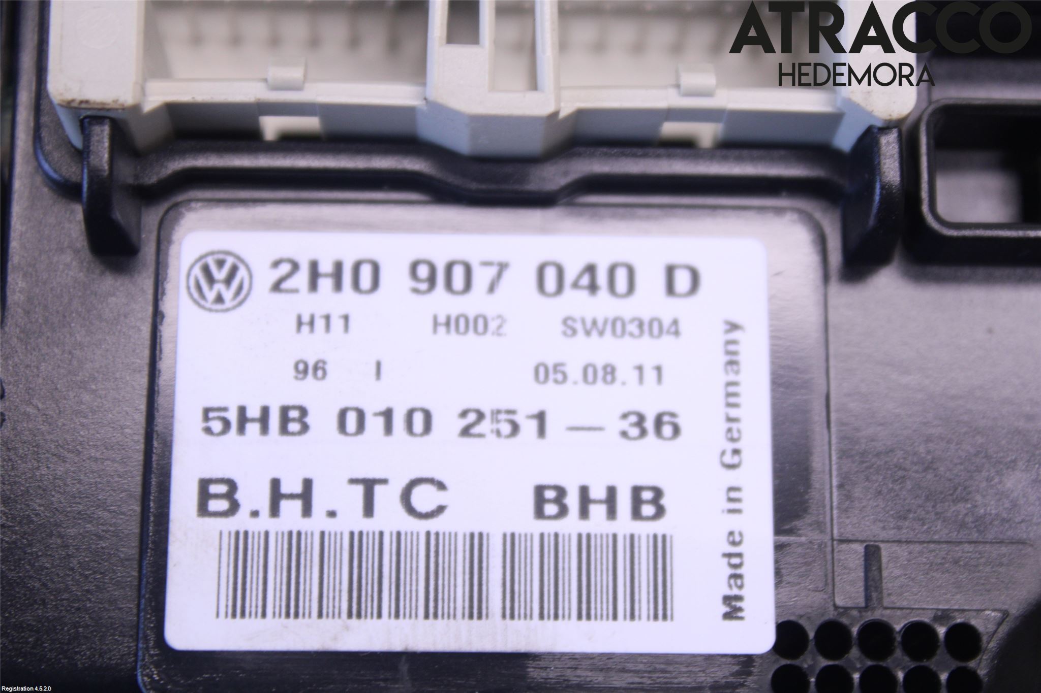 Volkswagen VW AMAROK 2H 10-22 Varme Ac Betjening-Display